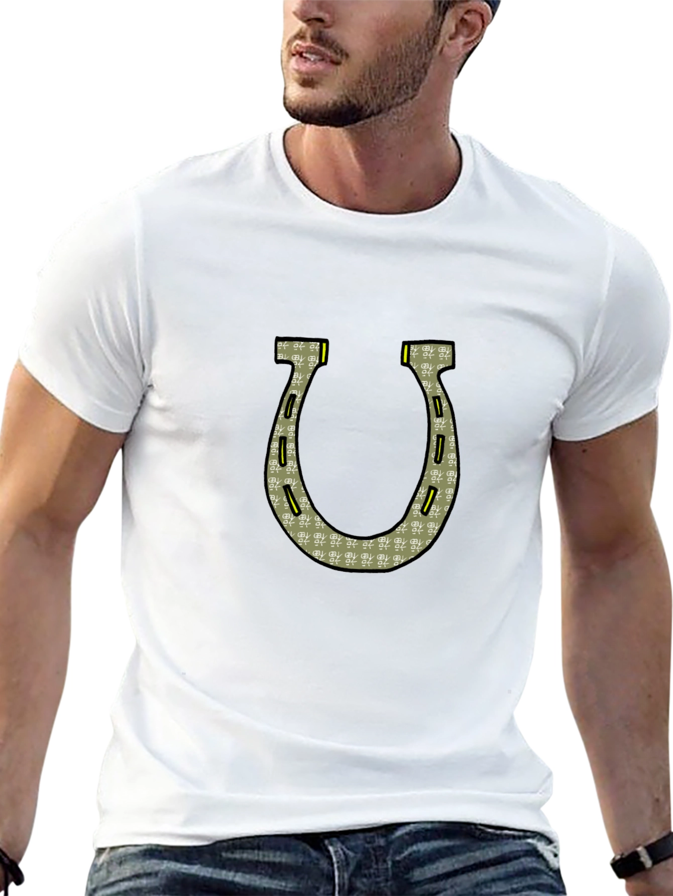 Horseshoe Graphic Tee - Lucky Charm Shirt