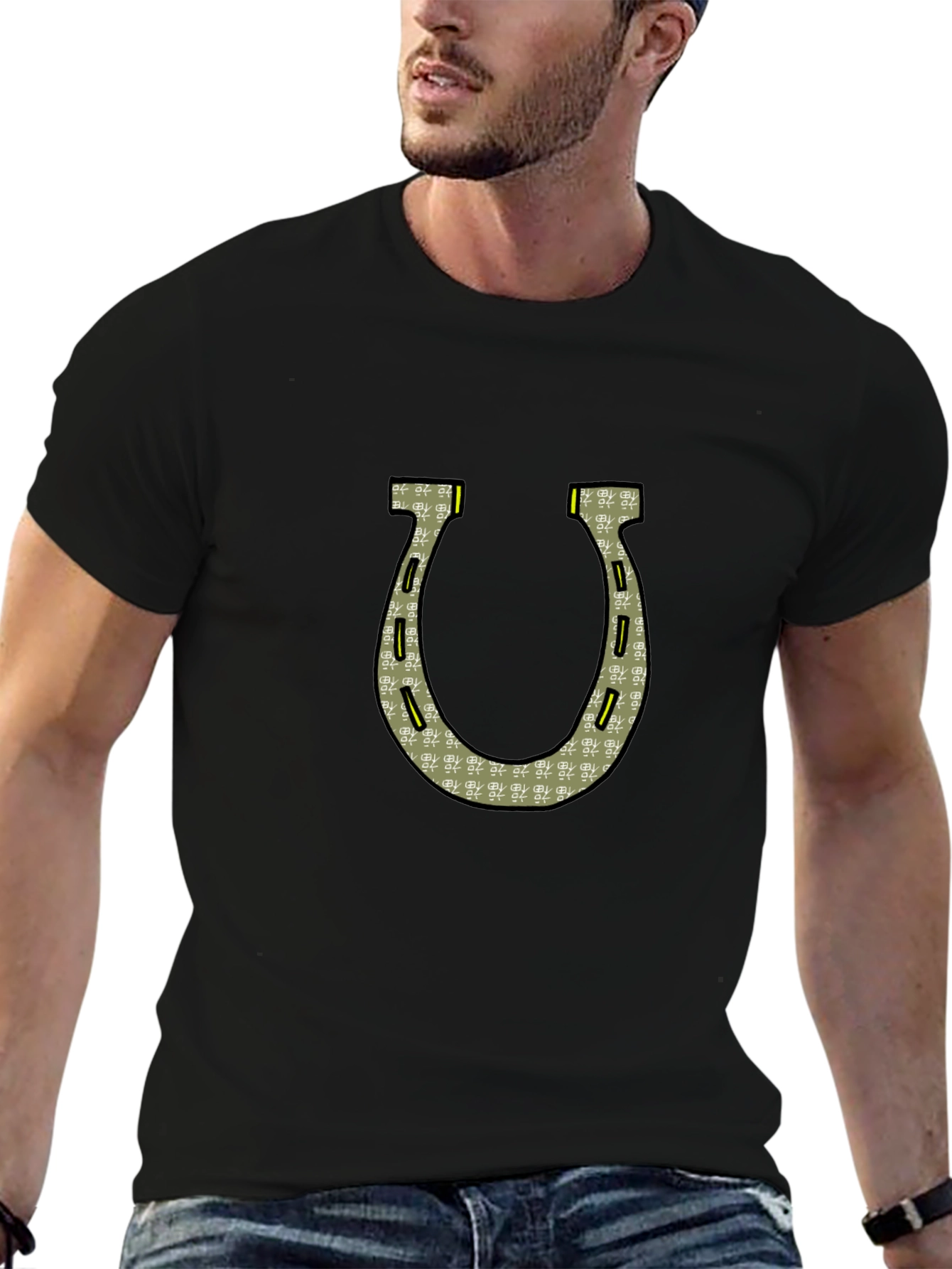 Horseshoe Graphic Tee - Lucky Charm Shirt