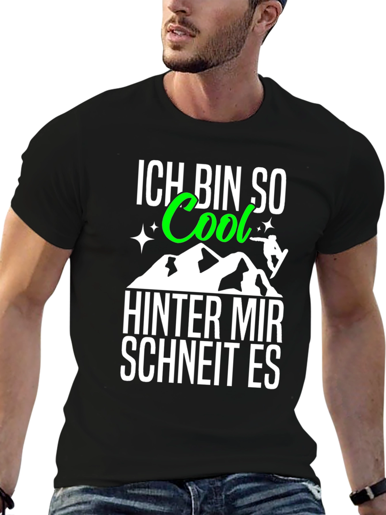 Ich Bin So Cool T-Shirt: German Snowboarding Tee