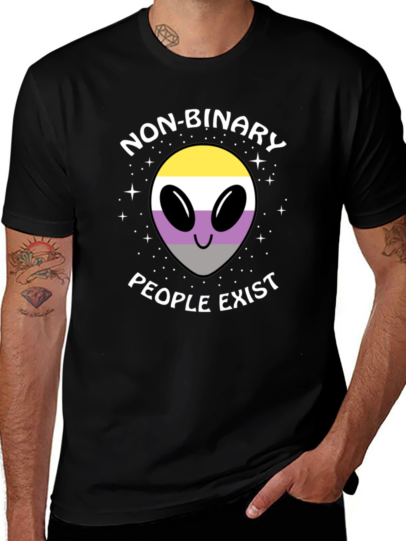 Non-Binary People Exist T-Shirt