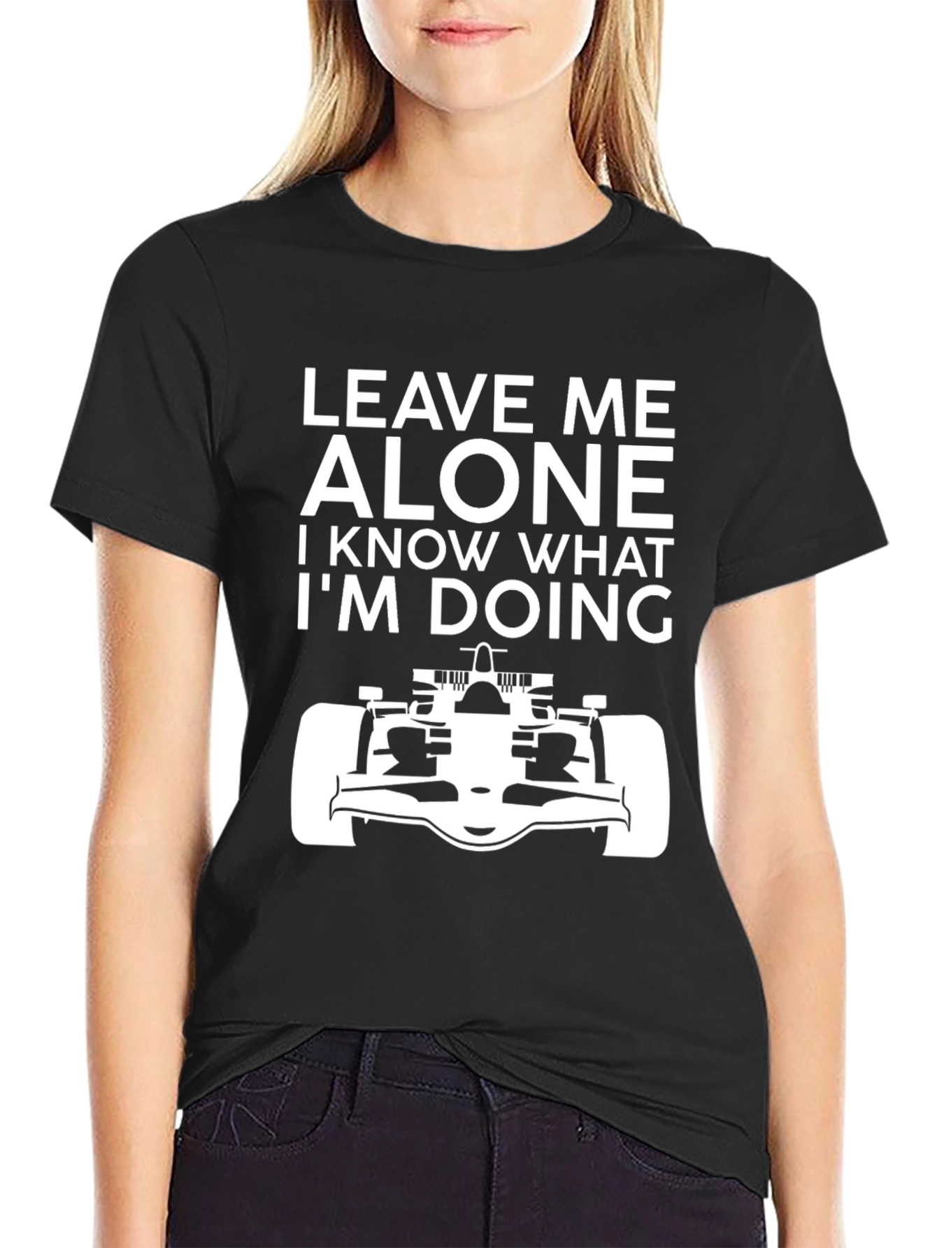 Leave Me Alone T-Shirt - Racing Car Design