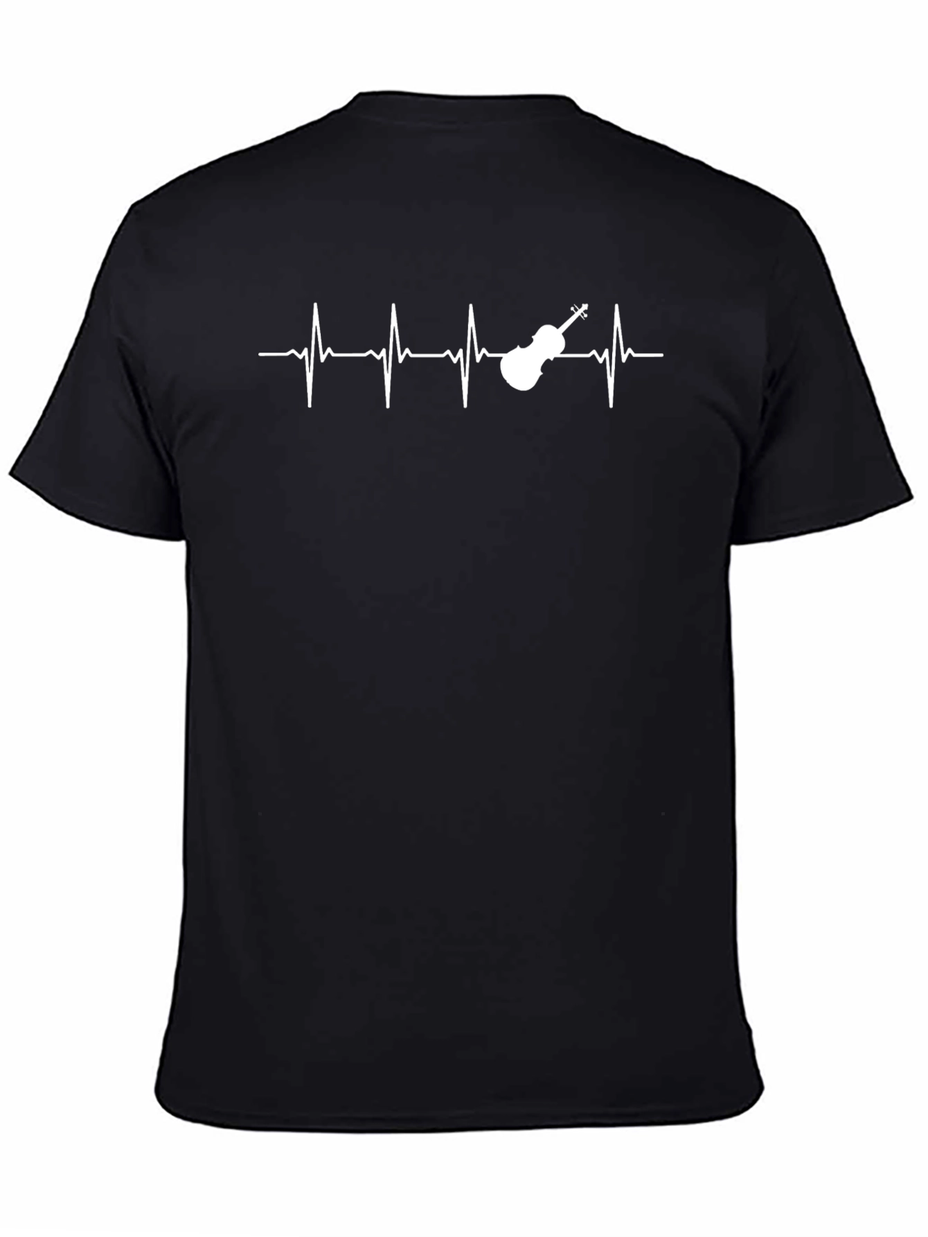 Violin Heartbeat Graphic Tee - Music Lover Shirt