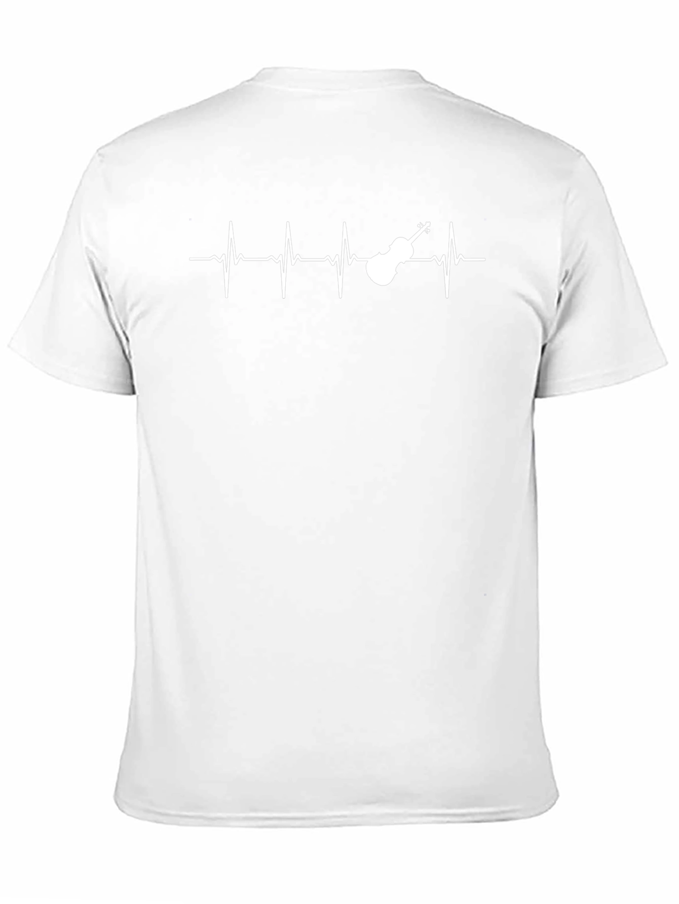 Violin Heartbeat Graphic Tee - Music Lover Shirt