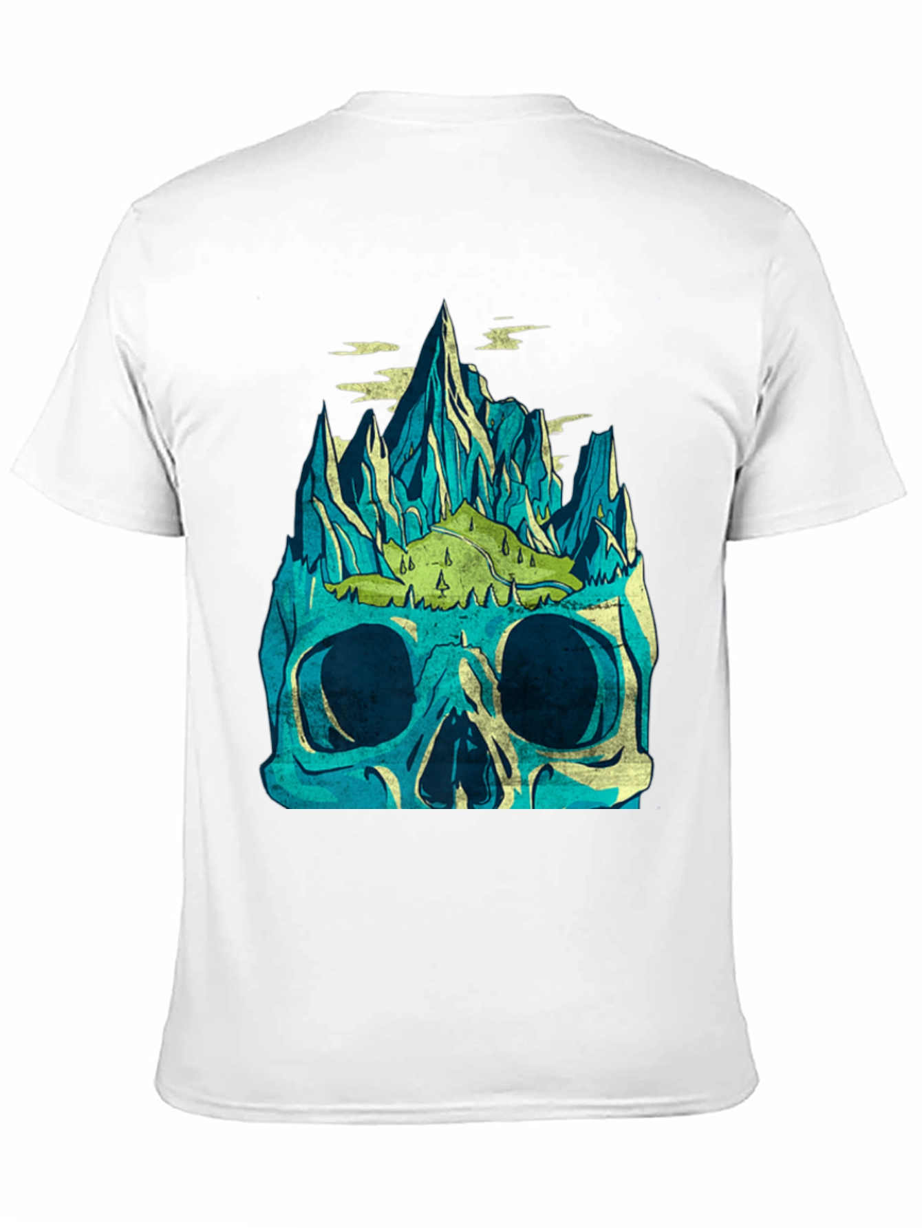 Skull Mountain Graphic Tee - Mens Black T-Shirt