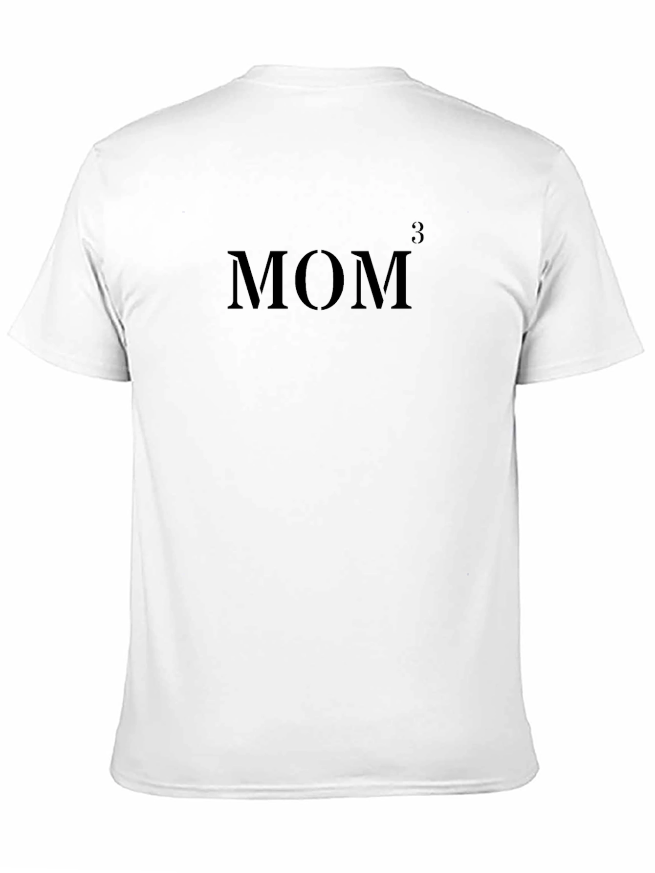 MOM Cubed Graphic T-Shirt - Black Crew Neck Tee