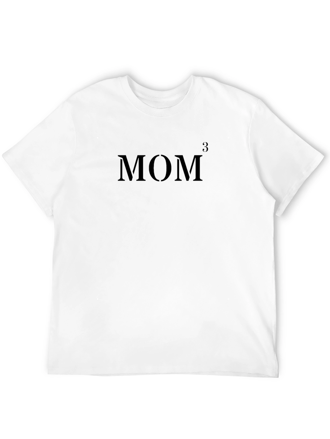 MOM Cubed Graphic T-Shirt - Black Crew Neck Tee