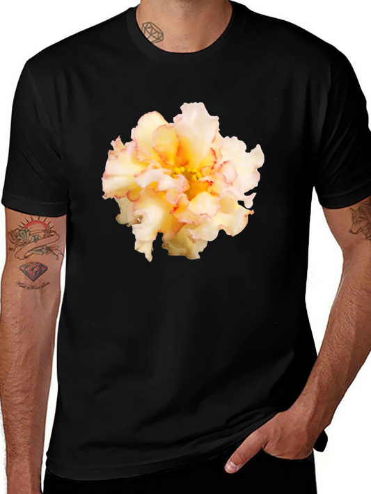 Floral Graphic Tee - Modern Soft Cotton Blend T-Shirt