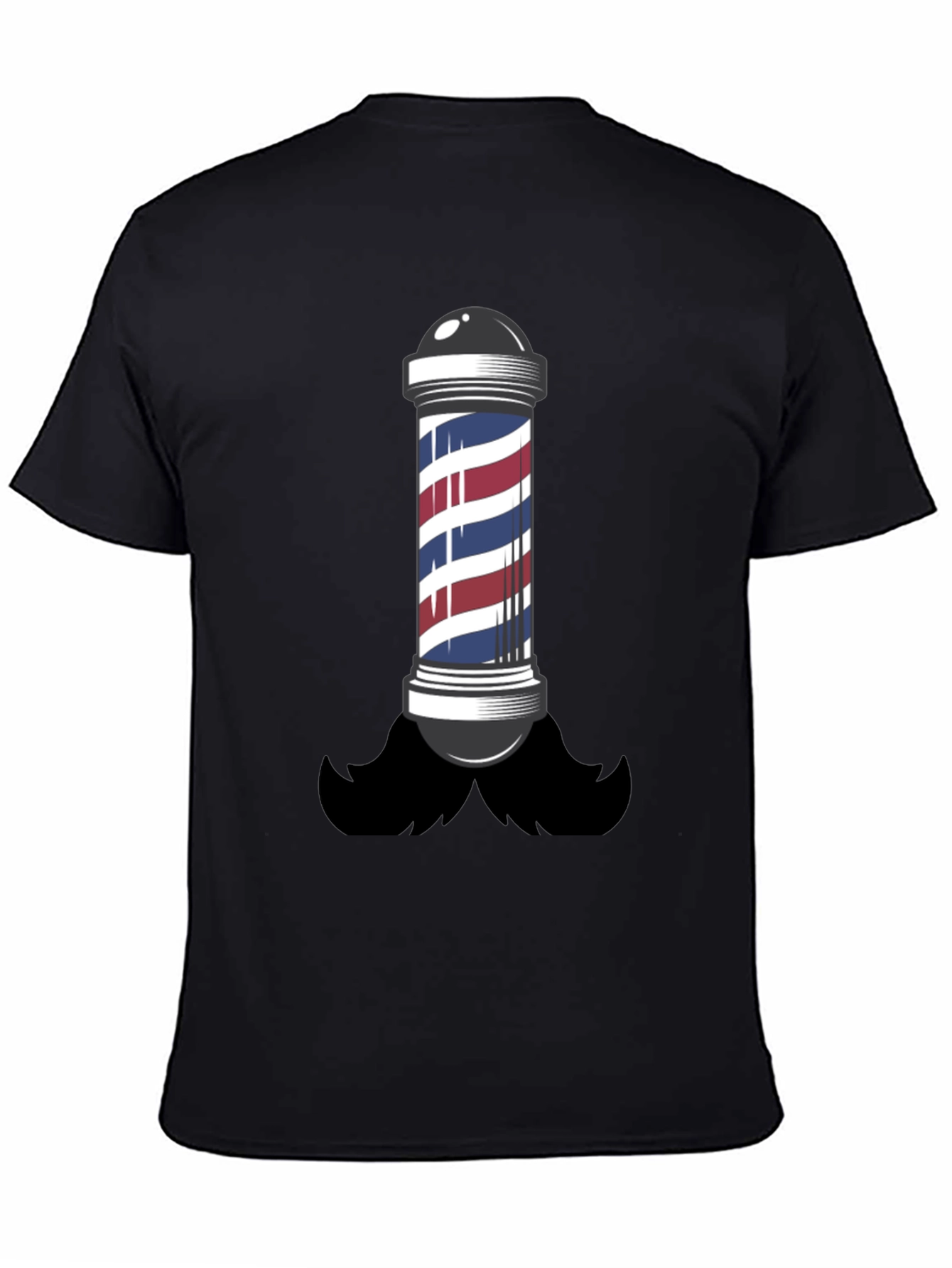 Barber Pole Mustache T-Shirt