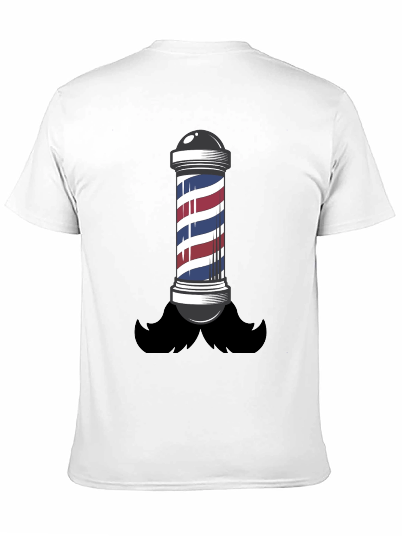 Barber Pole Mustache T-Shirt