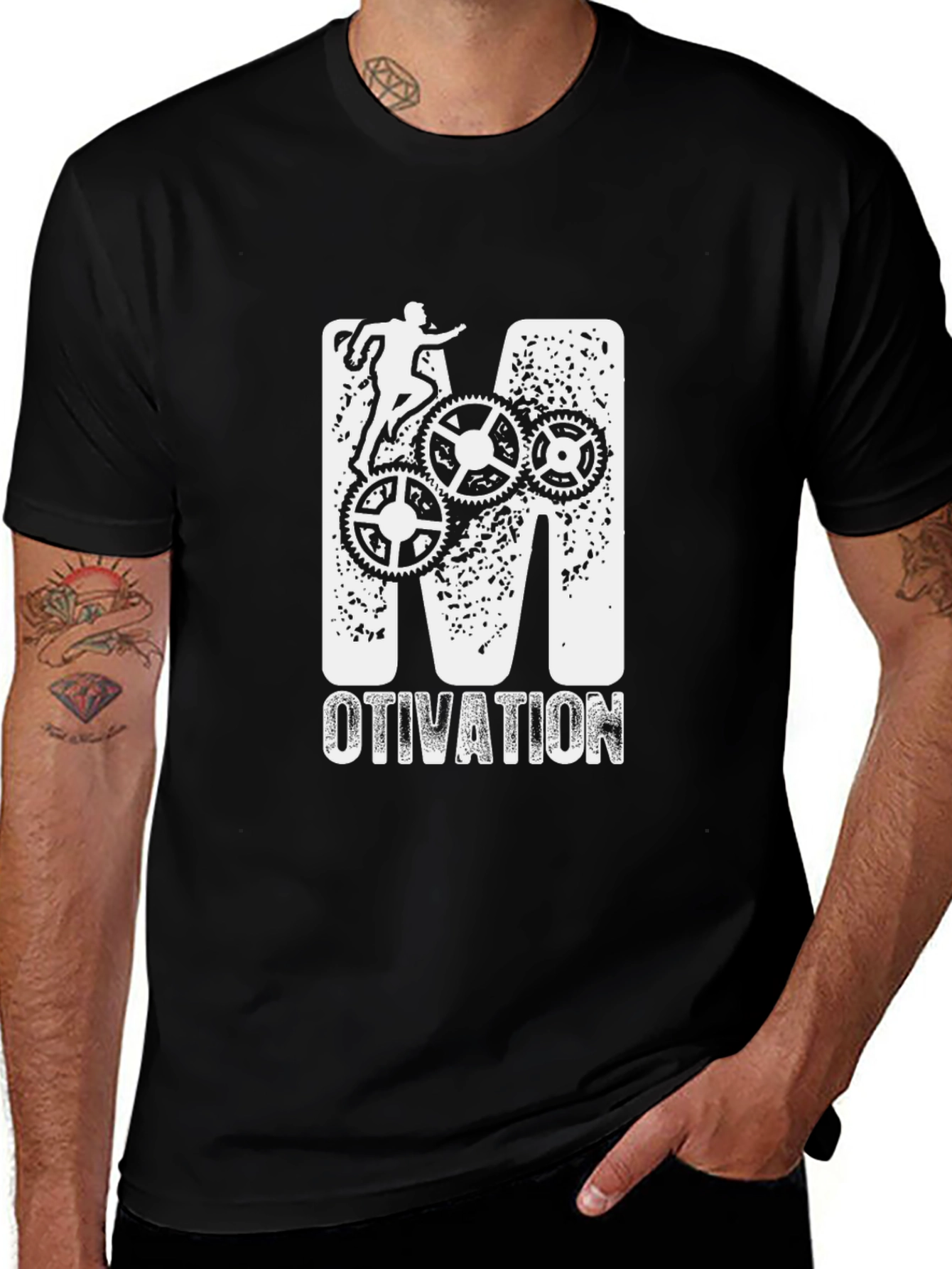 Motivational Gear T-Shirt - Black