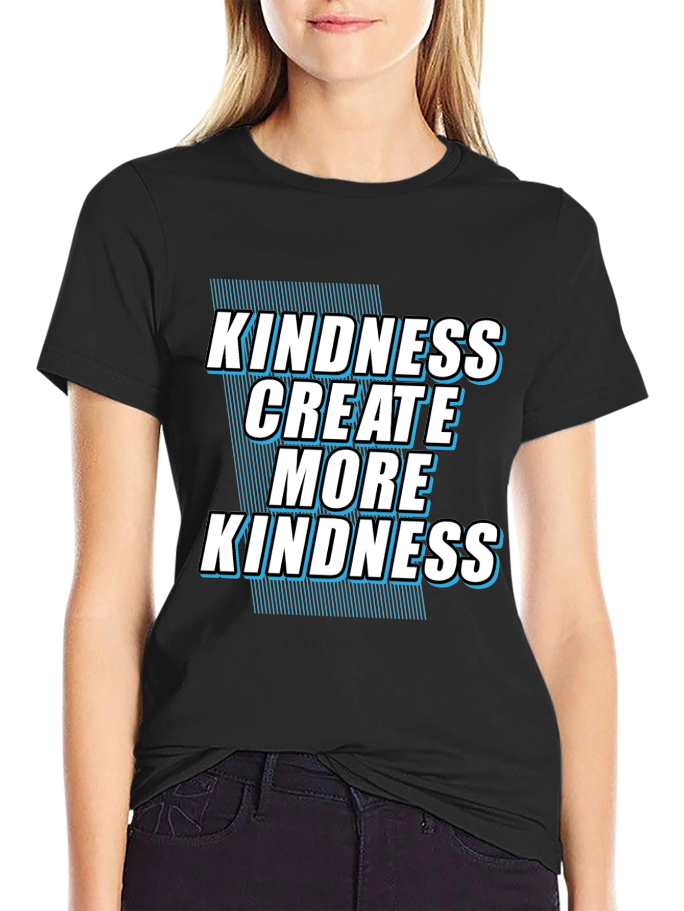 Kindness T-Shirt: Create More Kindness Black