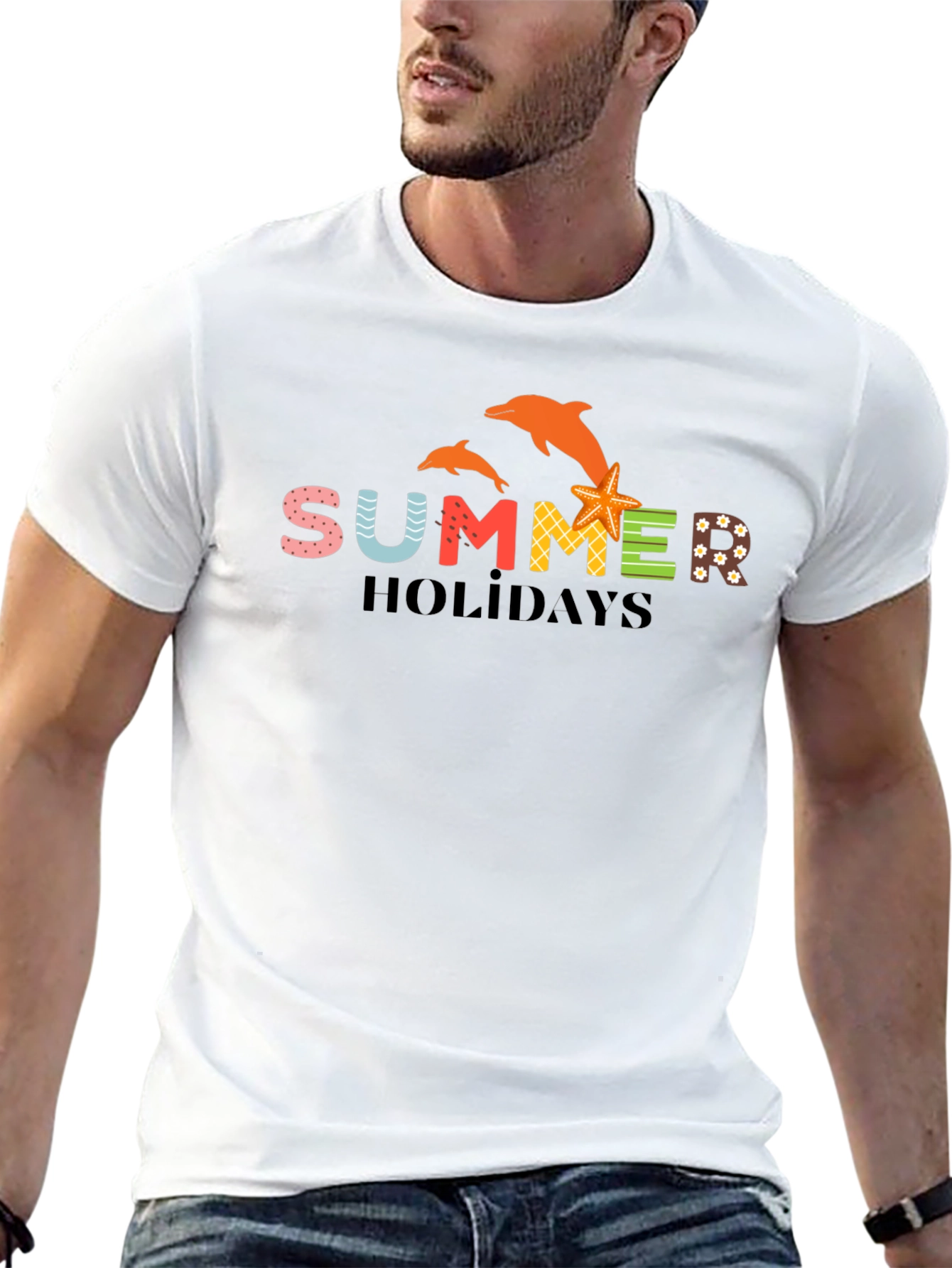 Summer Holiday Novelty Graphic T-Shirt