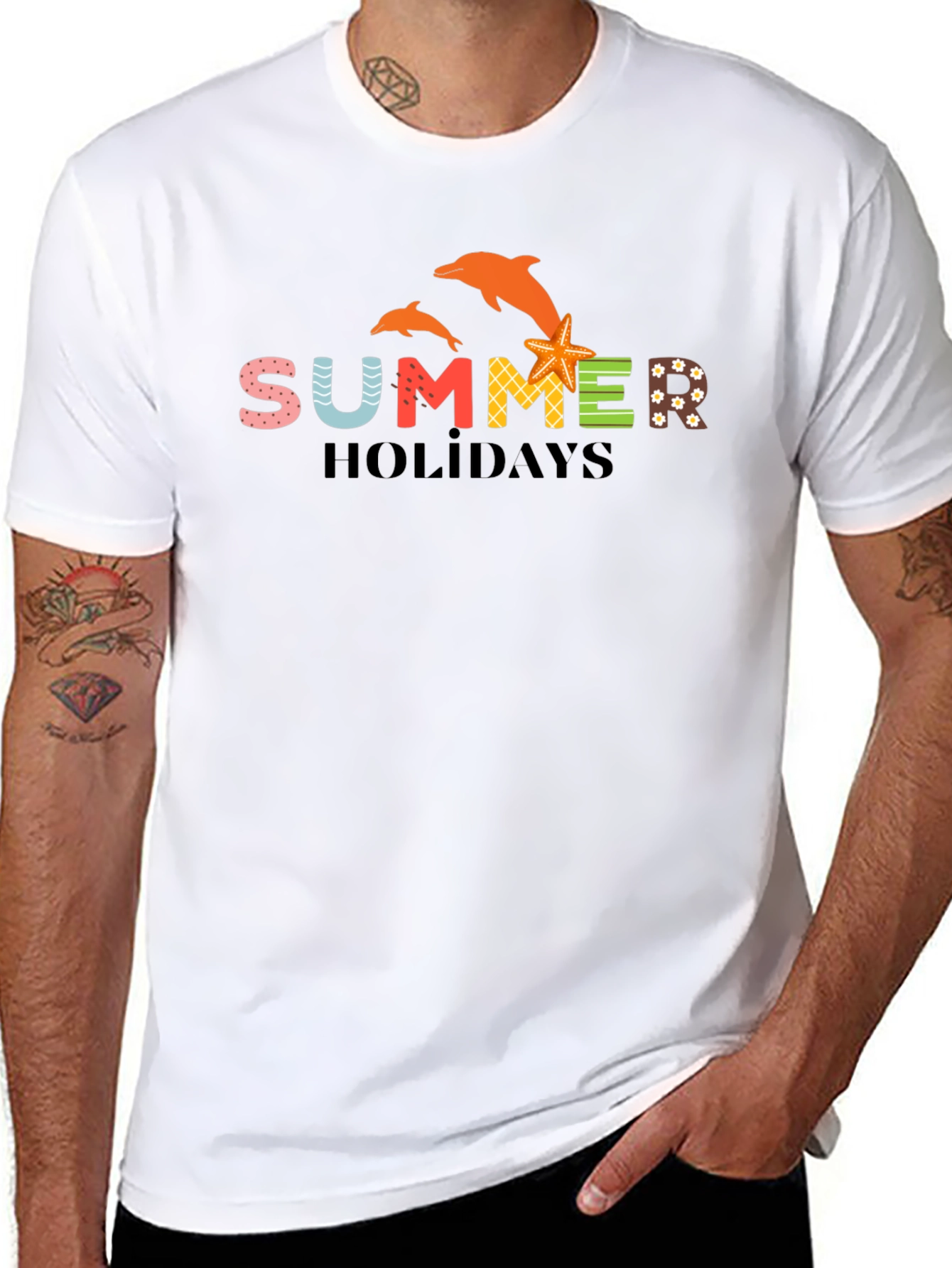 Summer Holiday Novelty Graphic T-Shirt
