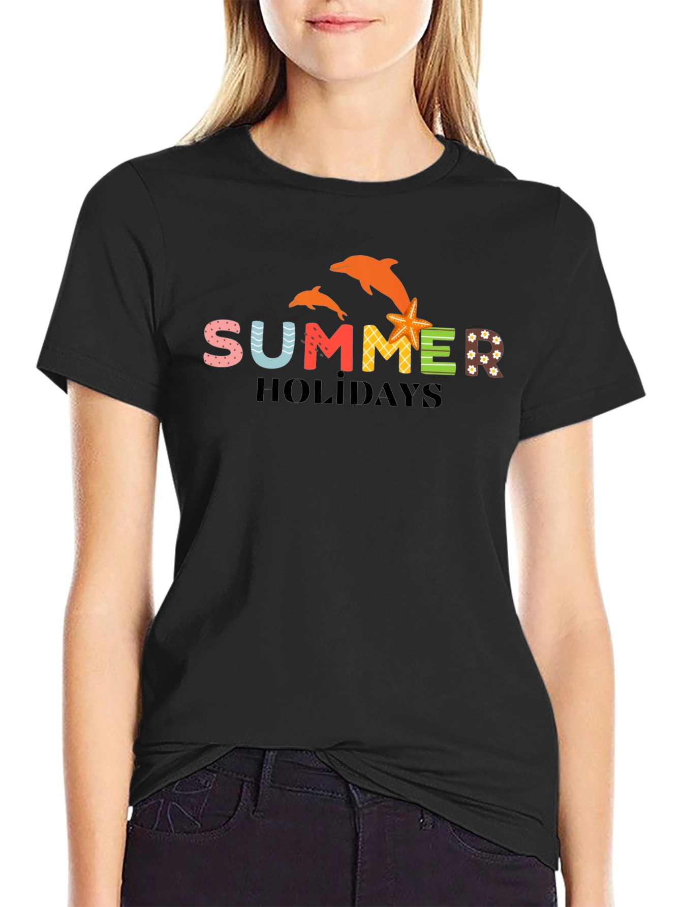 Summer Holiday Novelty Graphic T-Shirt