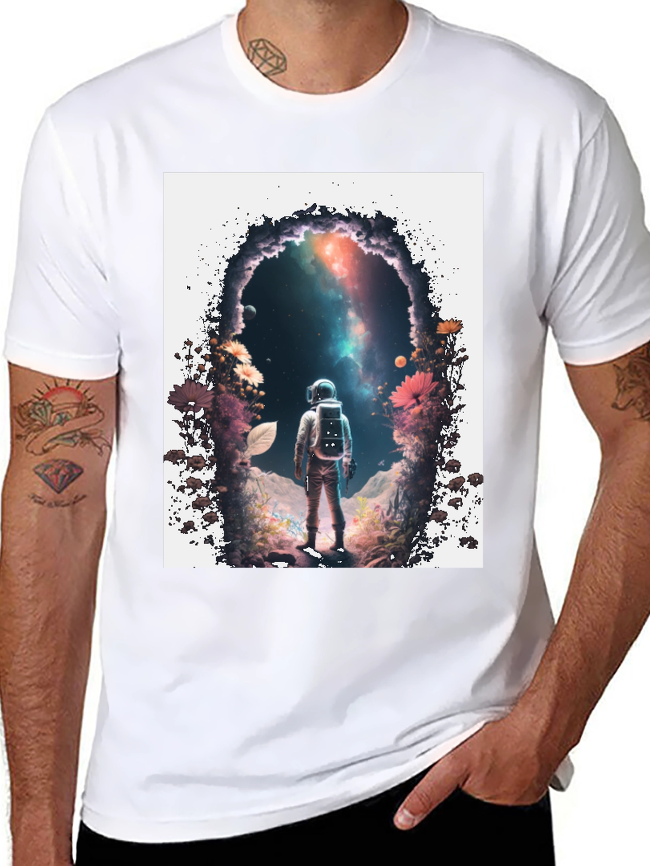 Astronaut Portal Graphic T-Shirt