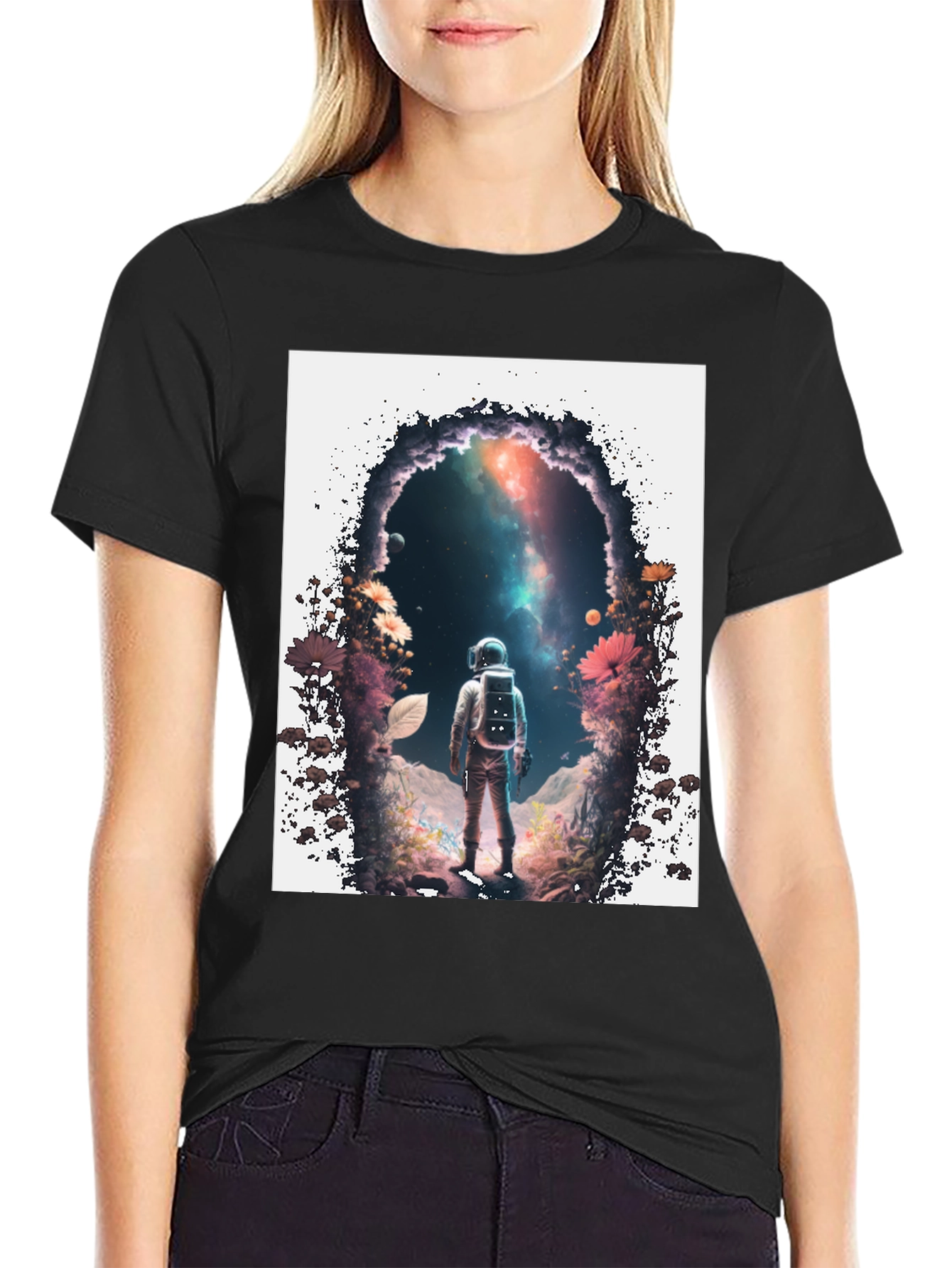 Astronaut Portal Graphic T-Shirt