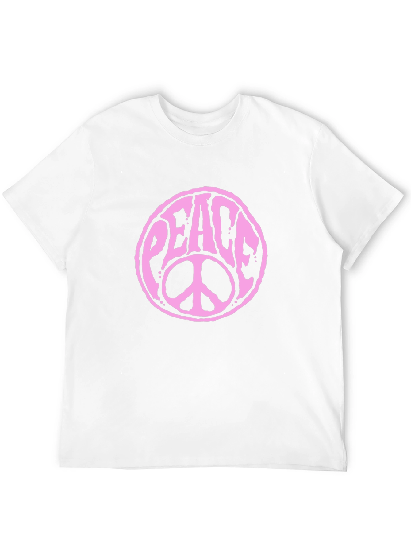 Peace Sign Graphic T-Shirt - Black