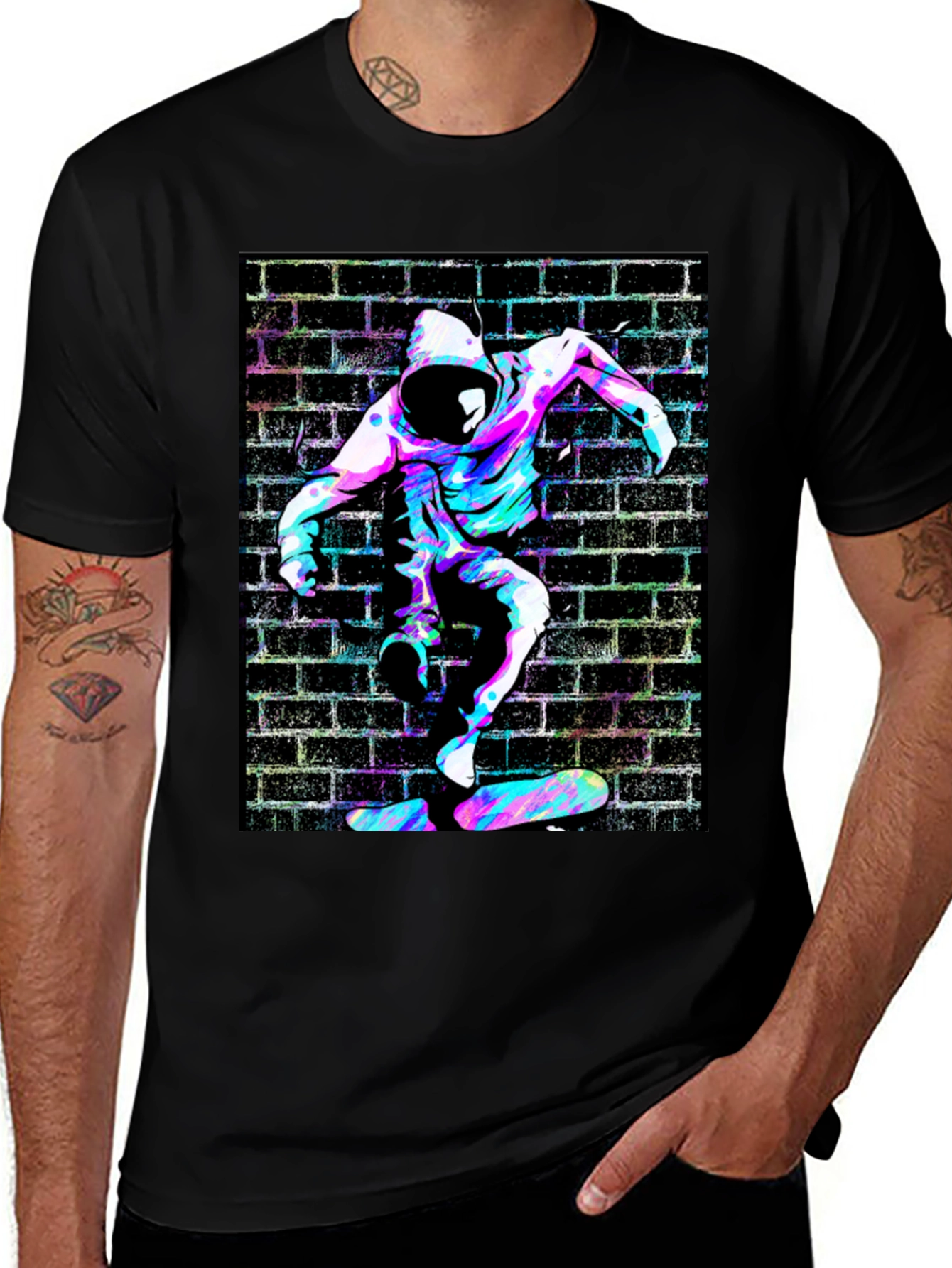 Skateboarding Graphic Tee - Streetwear Style
