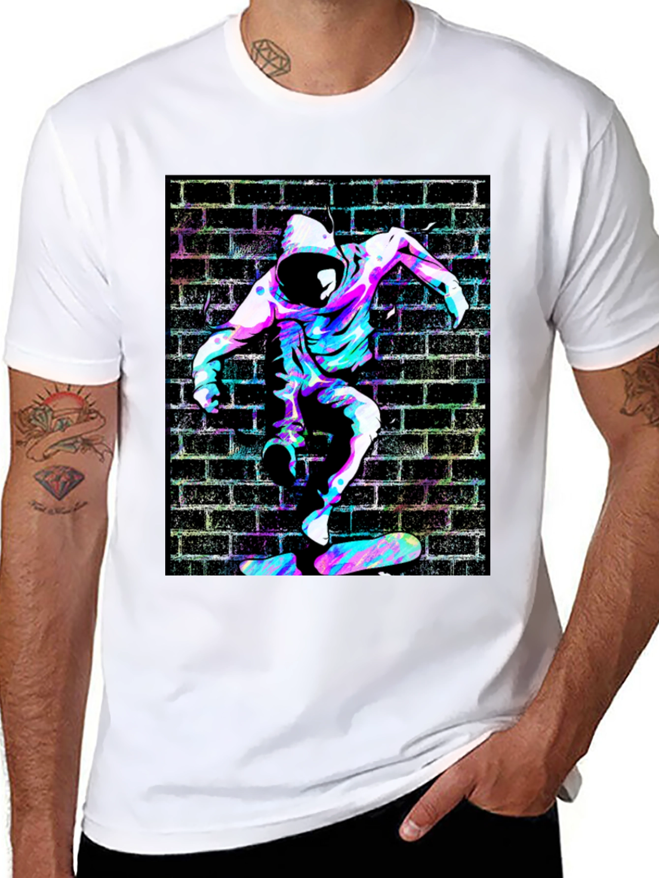Skateboarding Graphic Tee - Streetwear Style