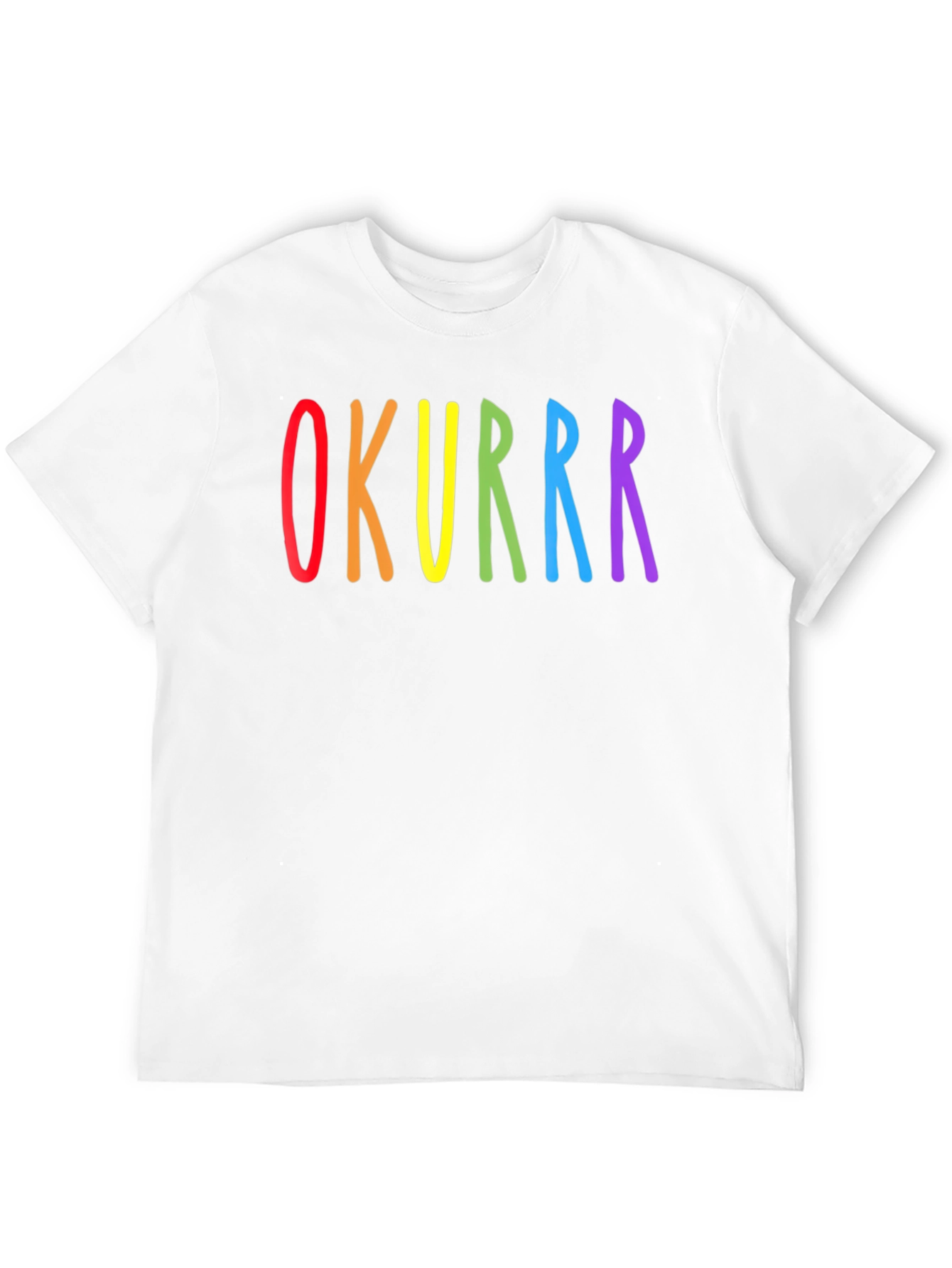 OKURRR Rainbow Graphic Black T-Shirt