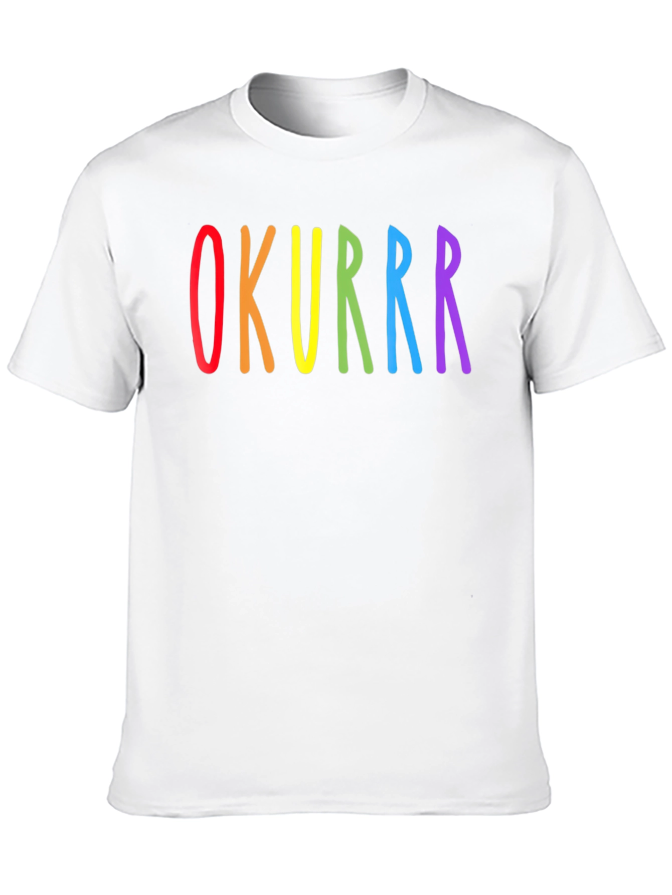 OKURRR Rainbow Graphic Black T-Shirt