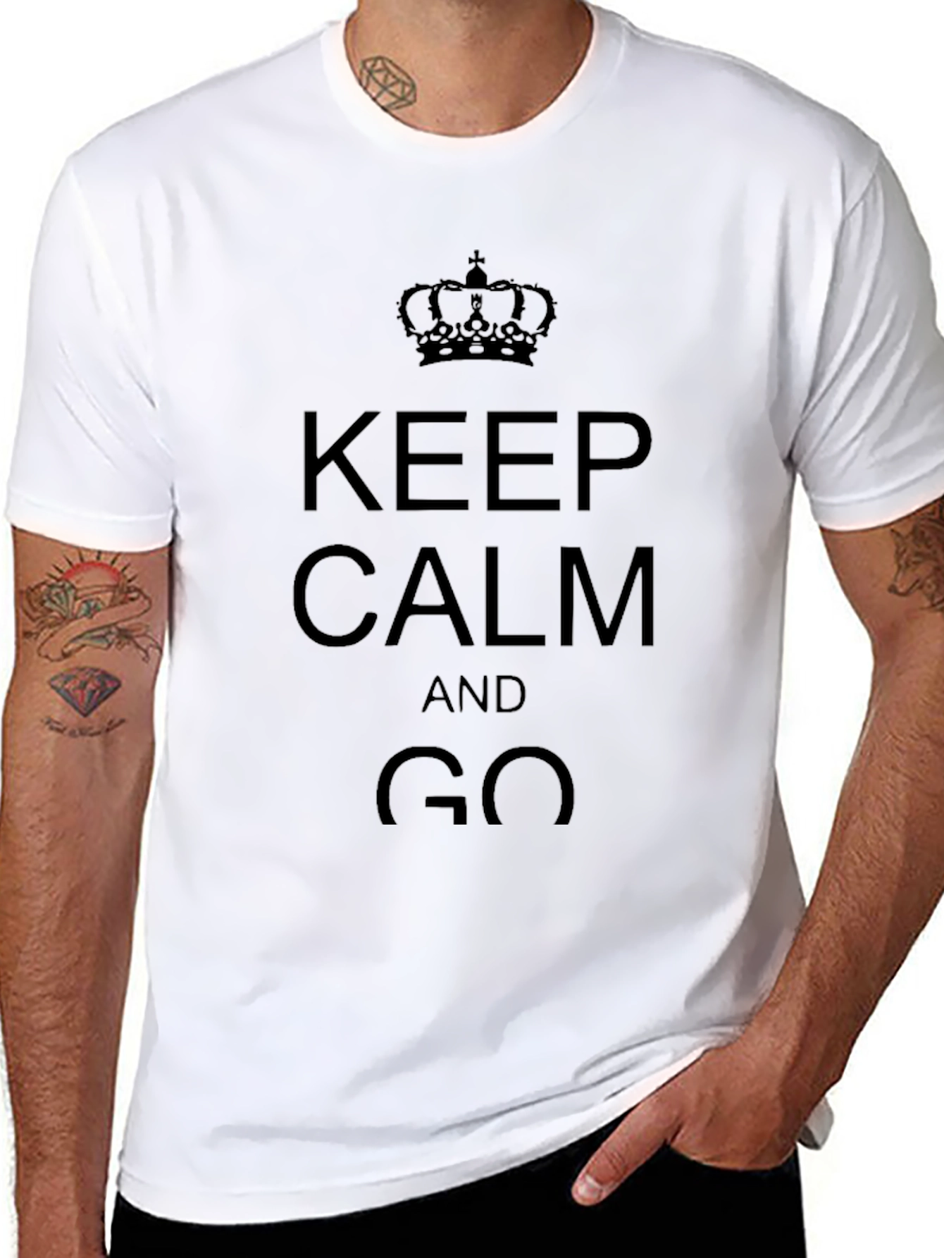 Keep Calm and Go Graphic Tee