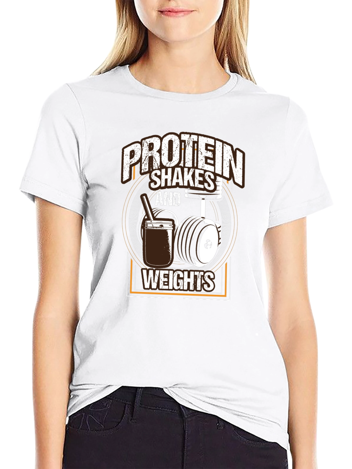 Protein Shakes & Weights Graphic Tee