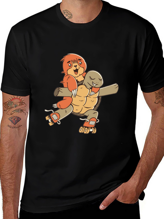 Sloth & Turtle Roller Skate T-Shirt