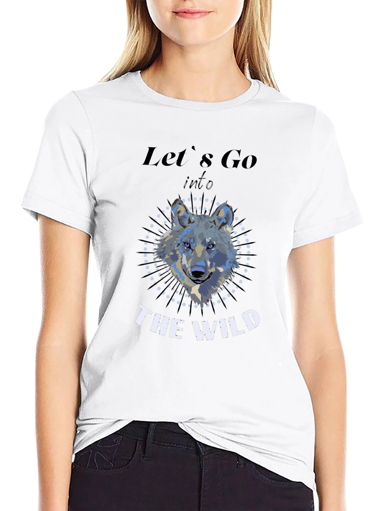 Wild Wolf Graphic Print Tee - Adventure Ready!