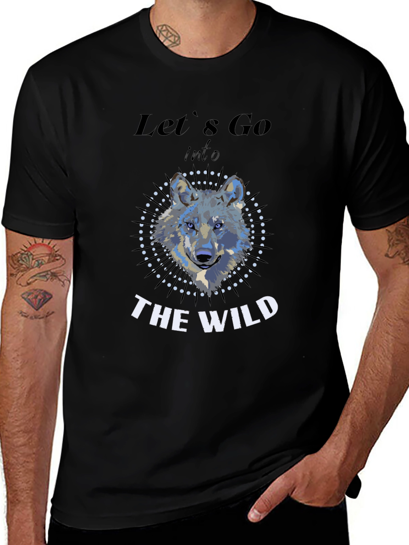 Wild Wolf Graphic Print Tee - Adventure Ready!