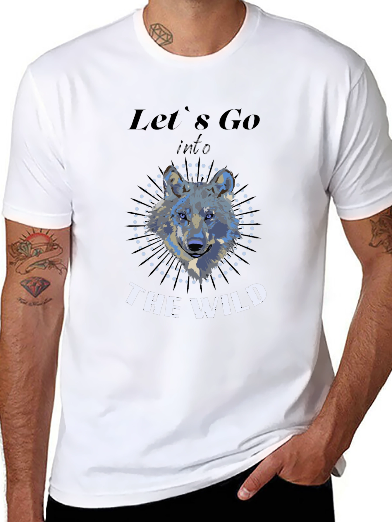 Wild Wolf Graphic Print Tee - Adventure Ready!
