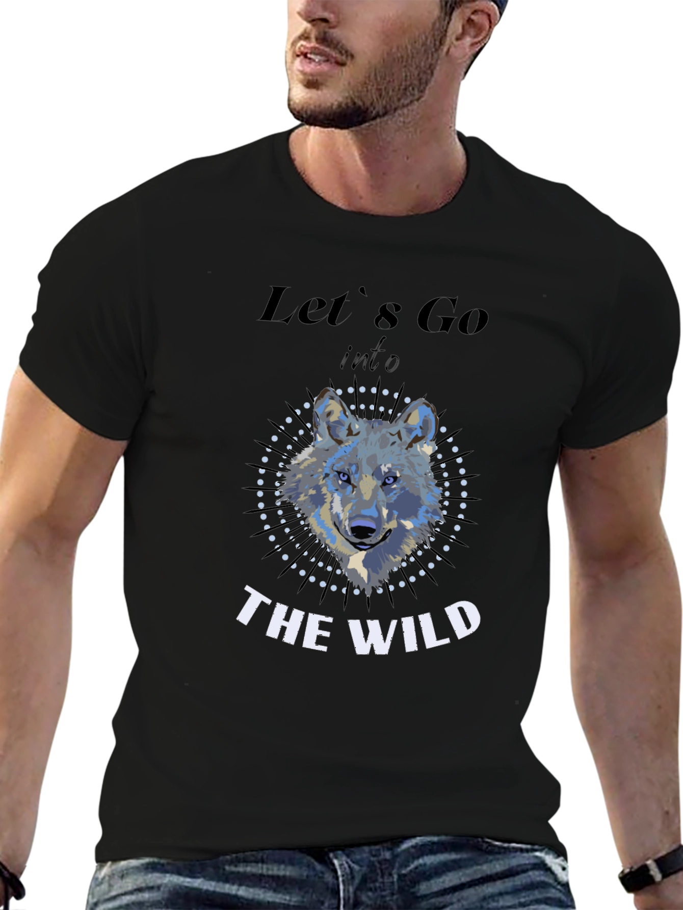 Wild Wolf Graphic Print Tee - Adventure Ready!