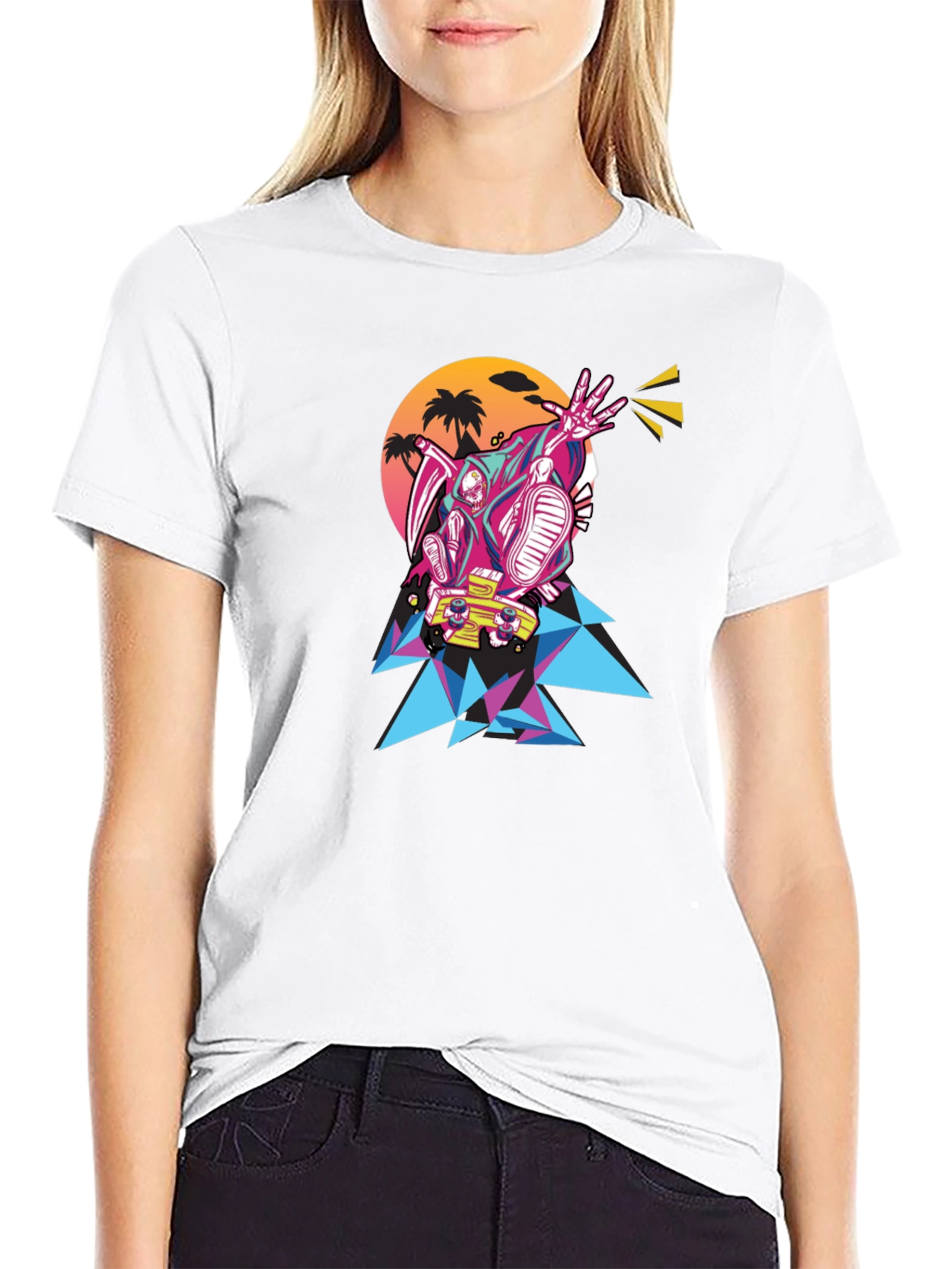 Retro Reaper Skateboard T-Shirt