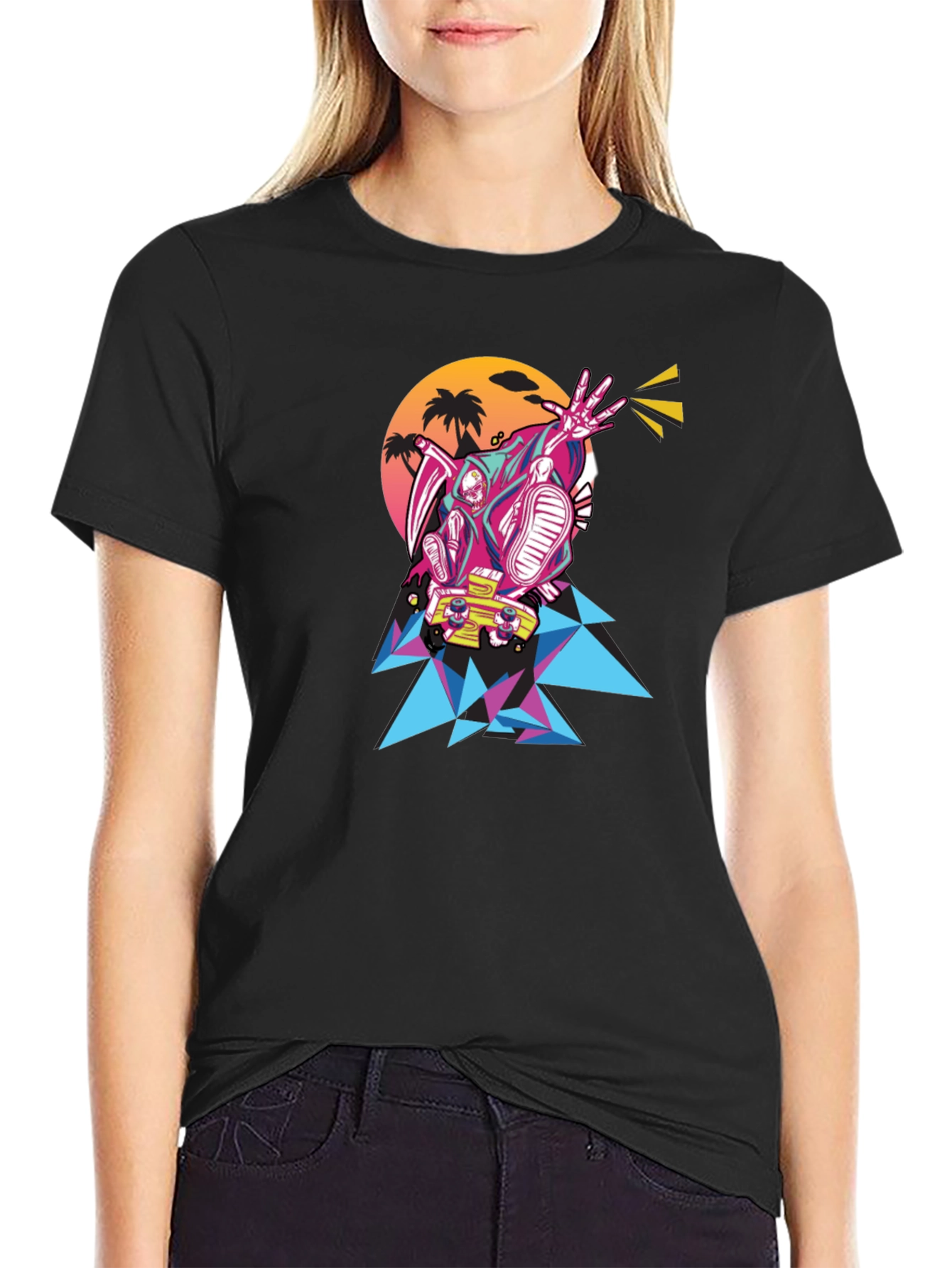 Retro Reaper Skateboard T-Shirt