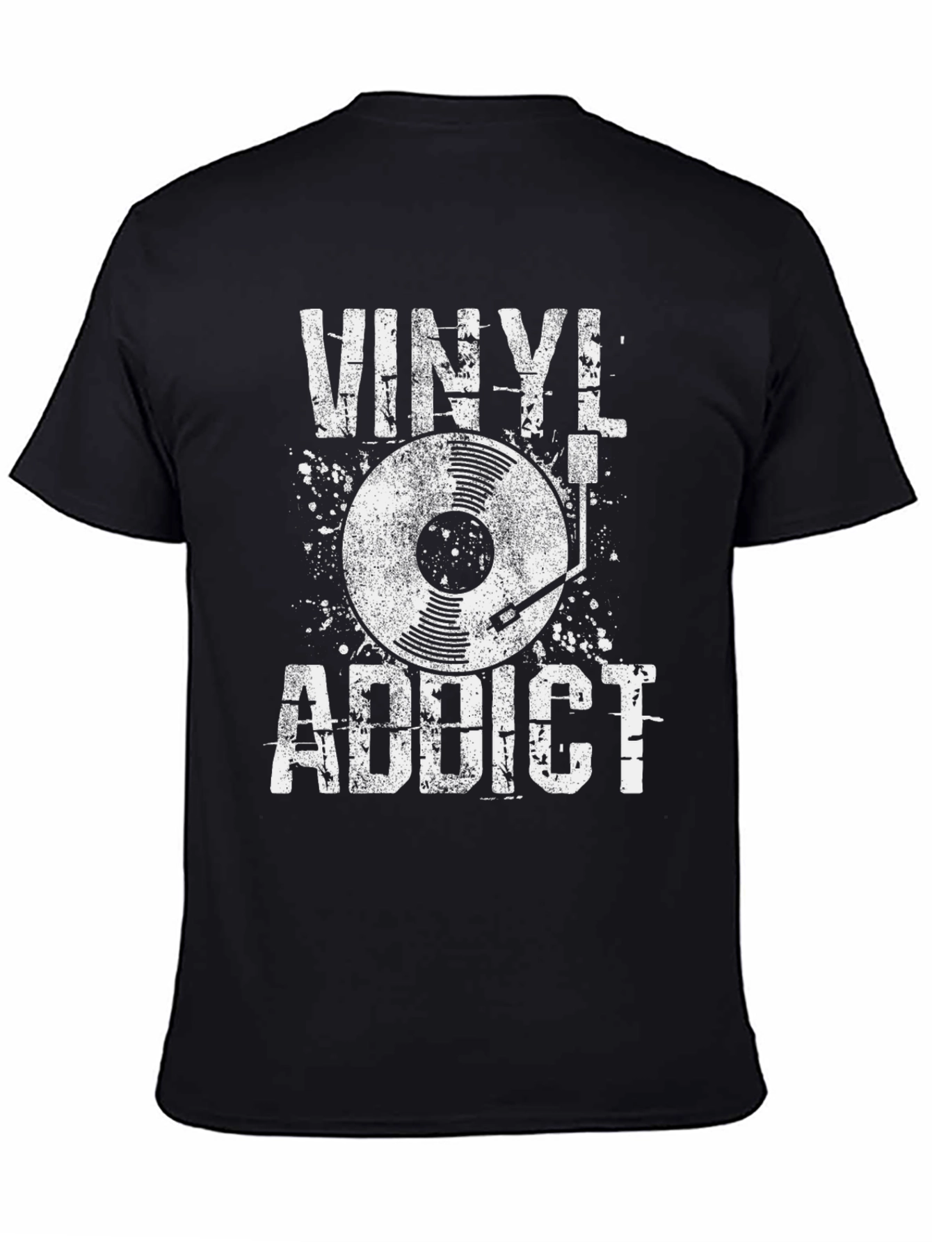 Vinyl Addict Graphic Tee - Music Lovers T-Shirt