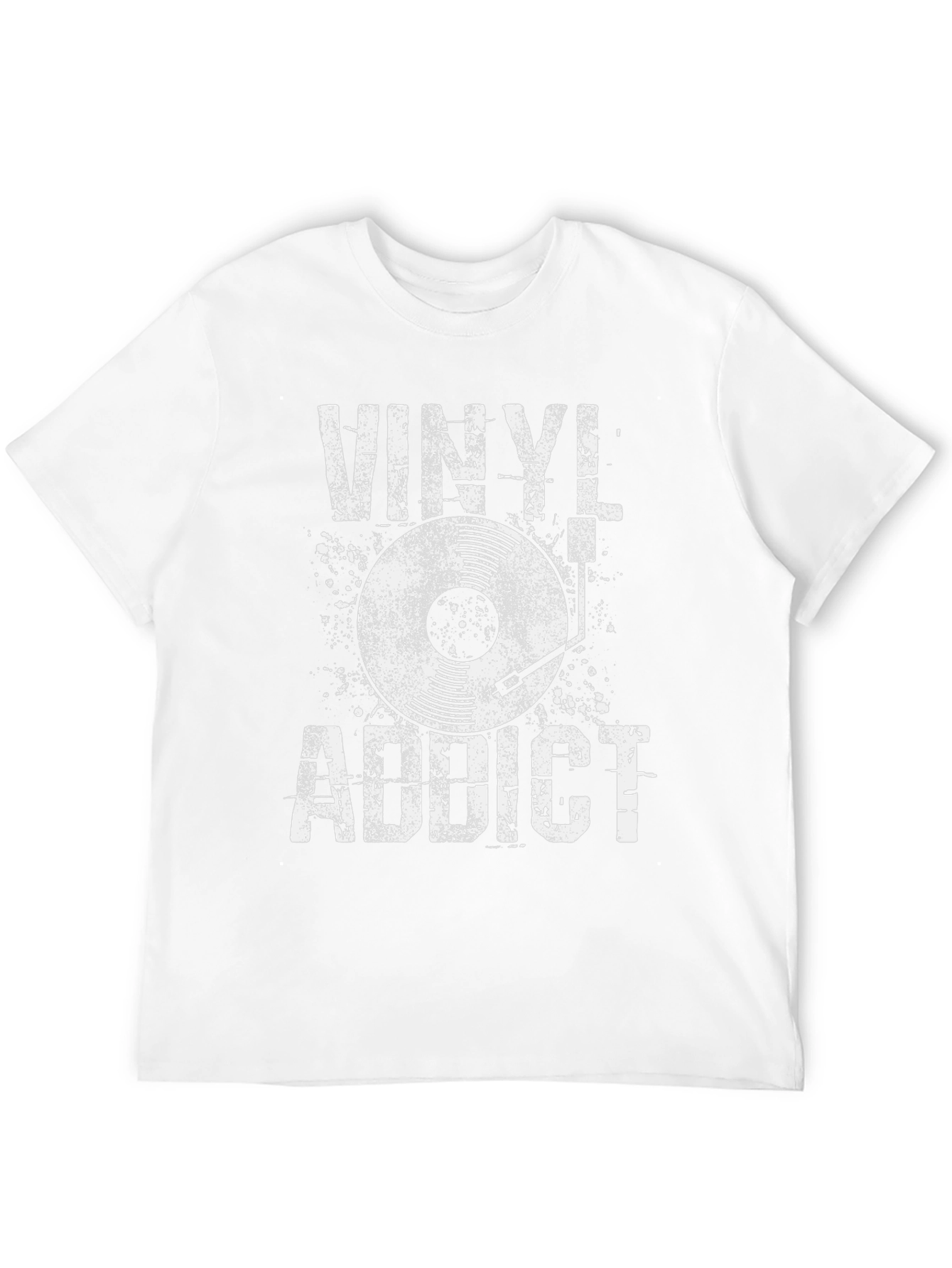 Vinyl Addict Graphic Tee - Music Lovers T-Shirt