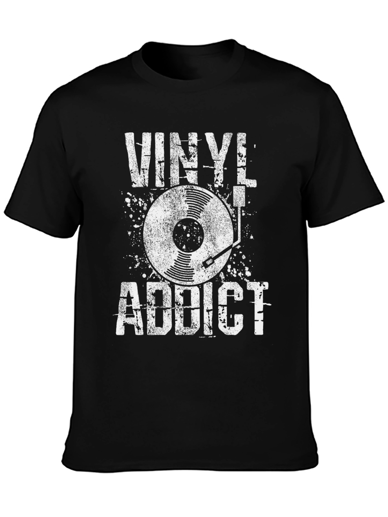 Vinyl Addict Graphic Tee - Music Lovers T-Shirt
