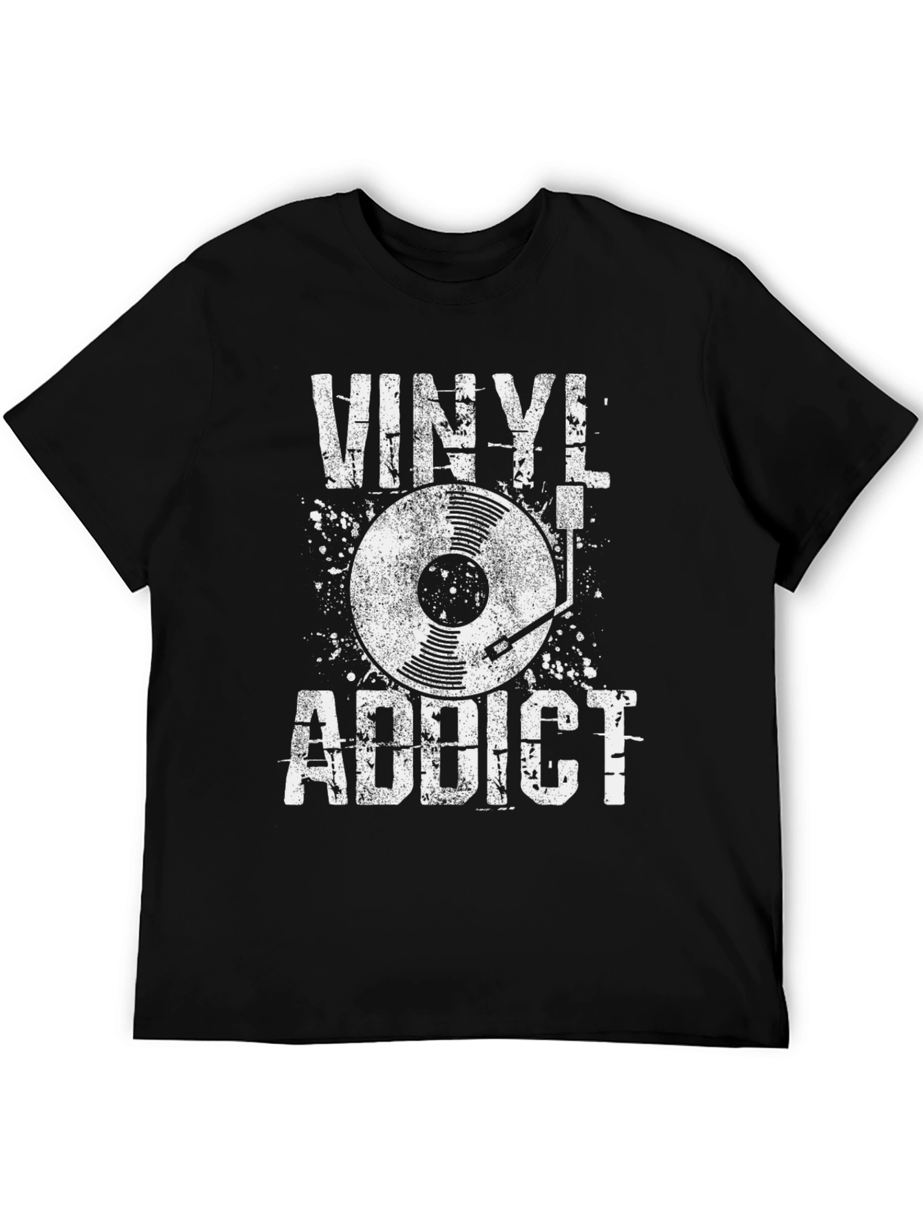 Vinyl Addict Graphic Tee - Music Lovers T-Shirt