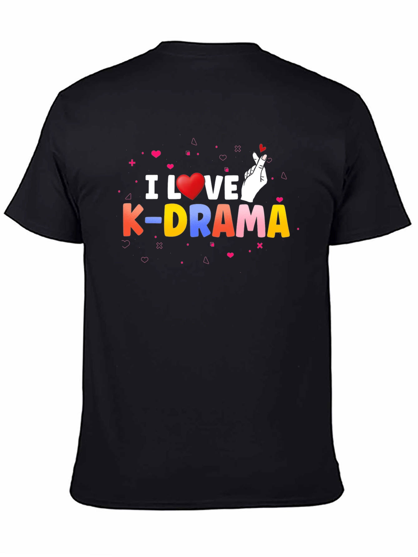 I Love K-Drama Black Graphic Tee