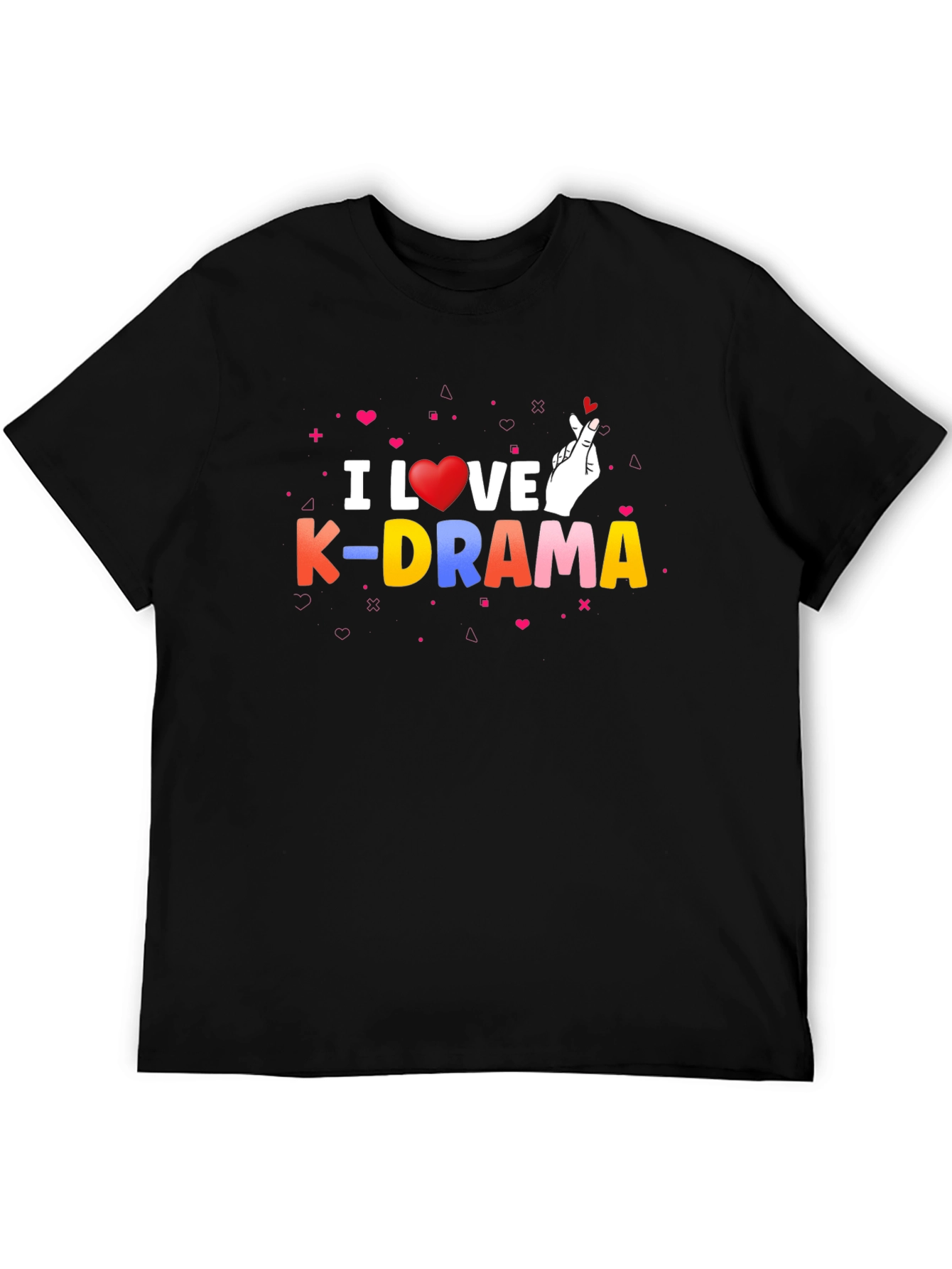 I Love K-Drama Black Graphic Tee