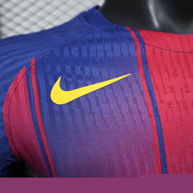 2025-26 Barcelona Home Player Version Jersey - Men's No Chest Logo