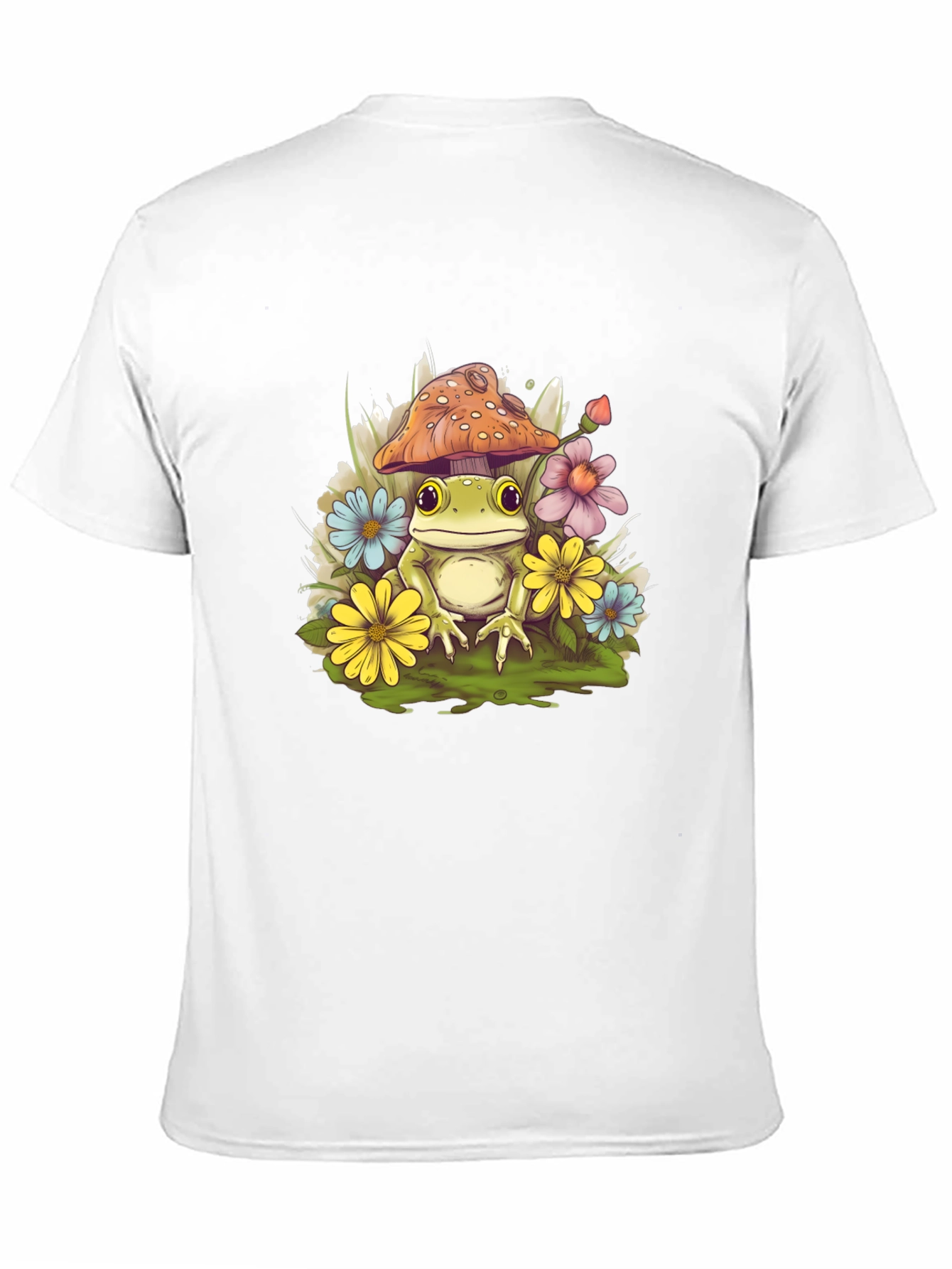 Mushroom Frog Graphic Tee - Whimsical Comfort