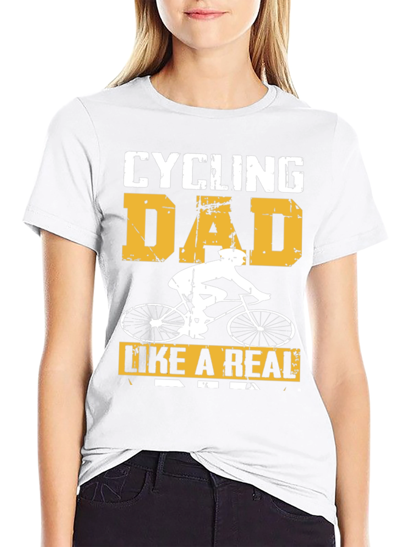Cycling Dad T-Shirt - Like a Real Dad