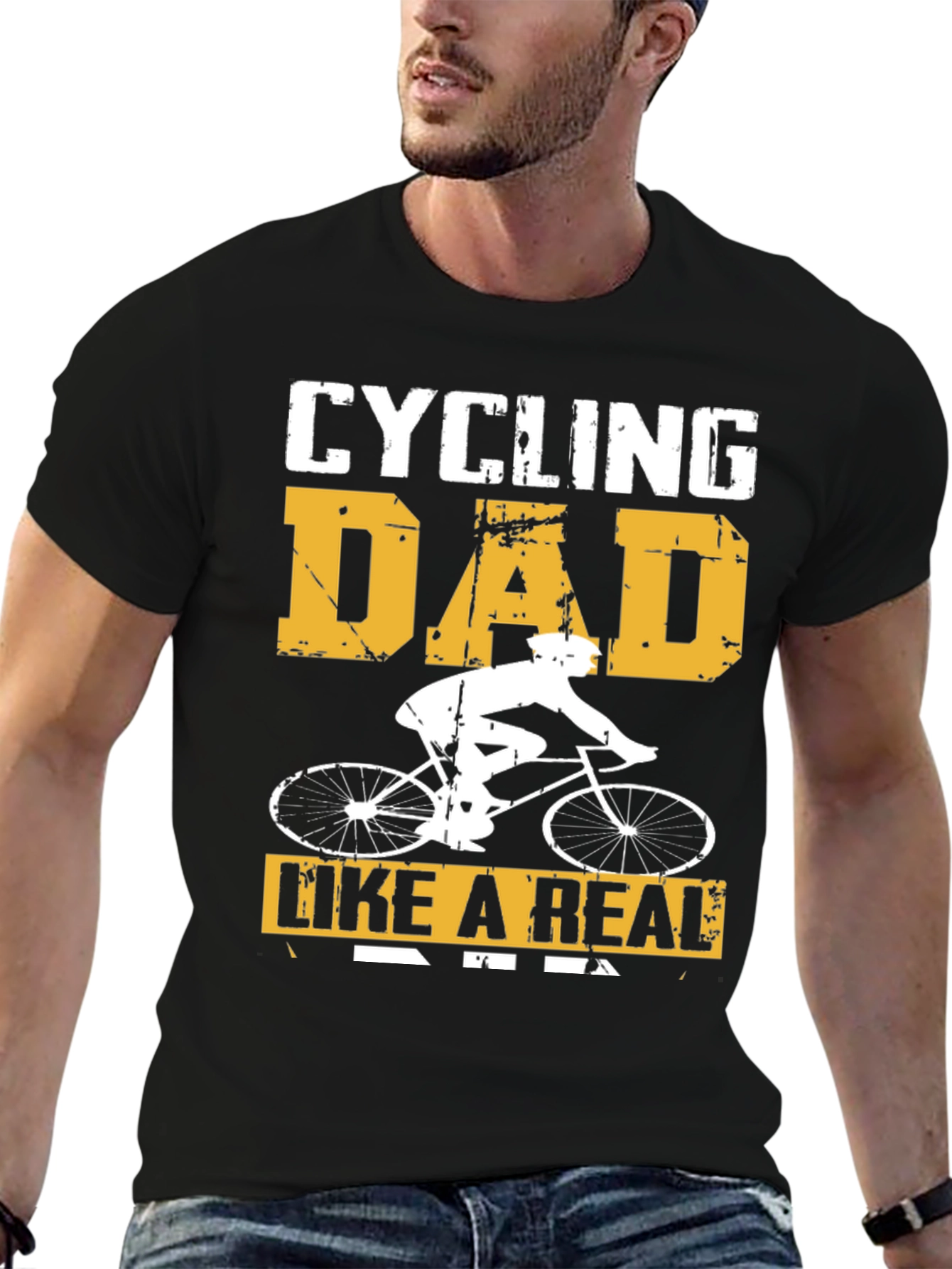 Cycling Dad T-Shirt - Like a Real Dad