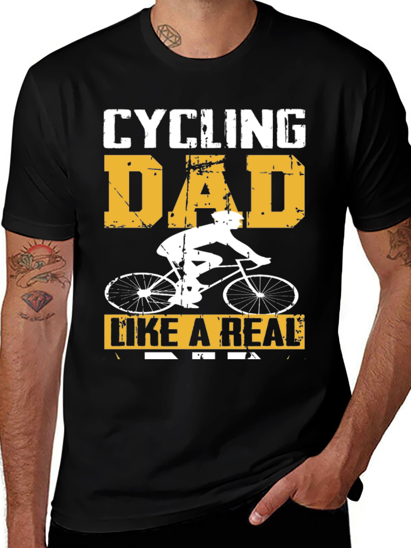 Cycling Dad T-Shirt - Like a Real Dad