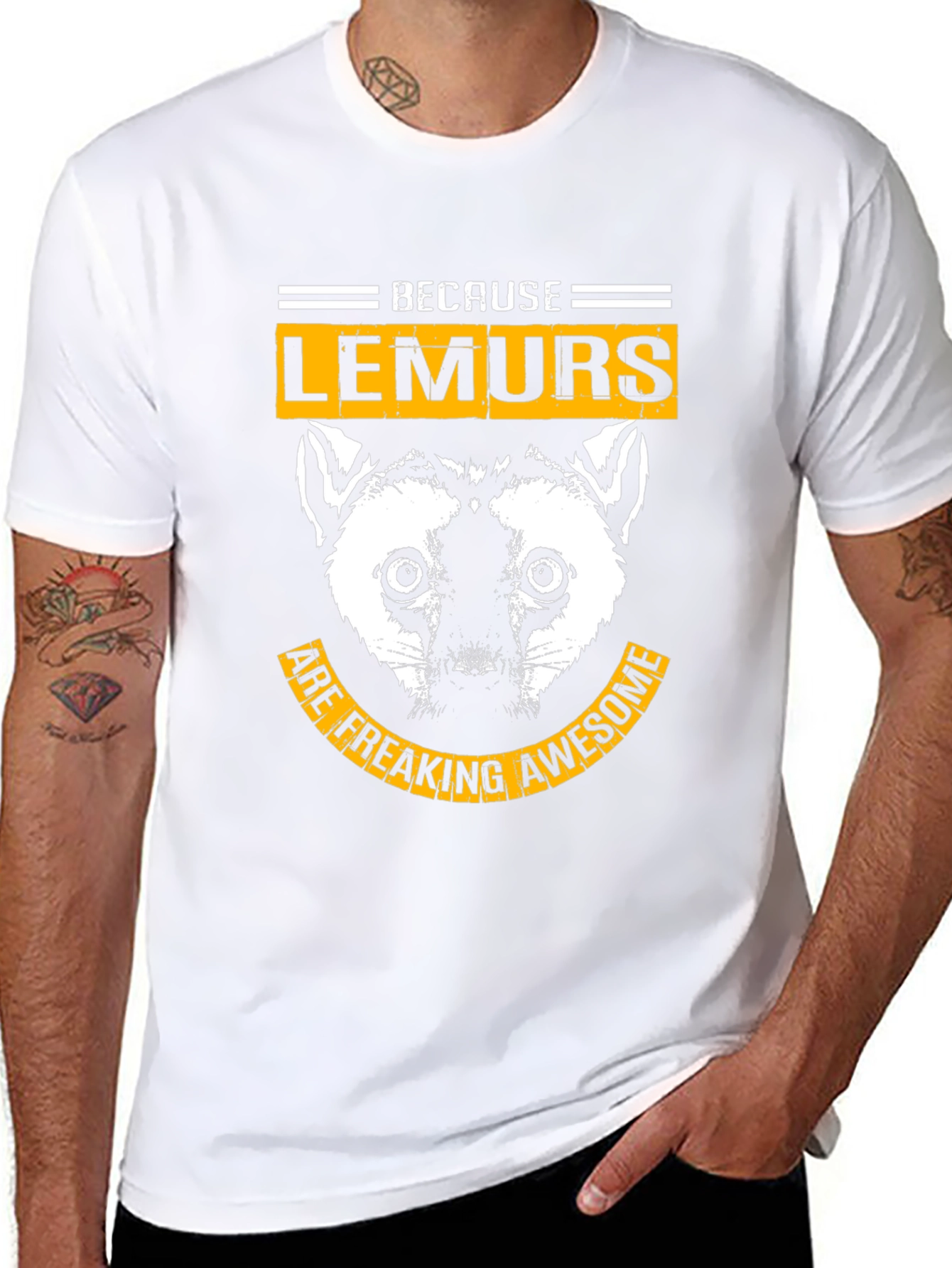 Because Lemurs Are Freaking Awesome - Black T-Shirt