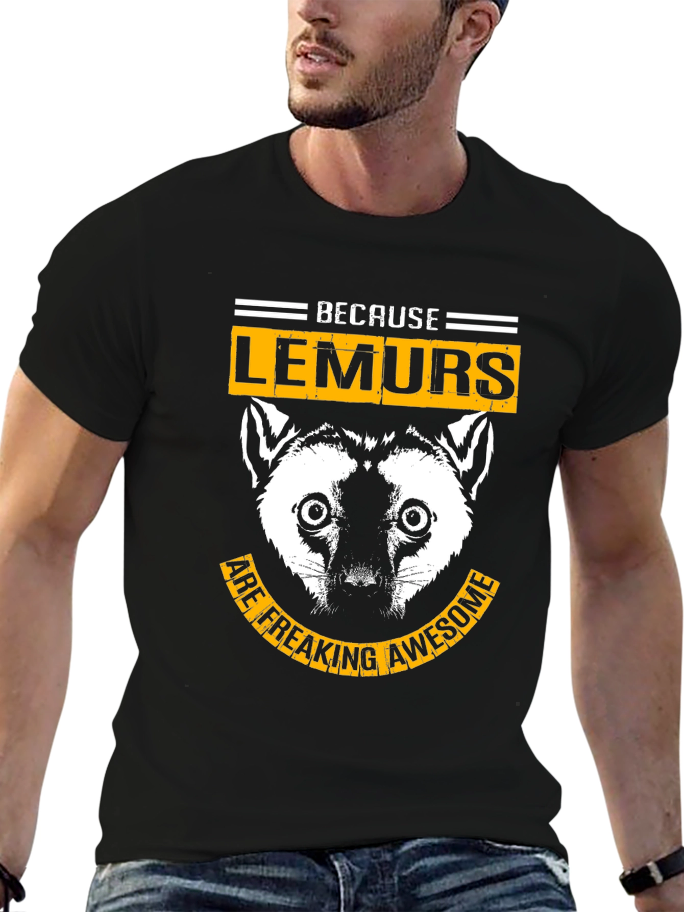 Because Lemurs Are Freaking Awesome - Black T-Shirt
