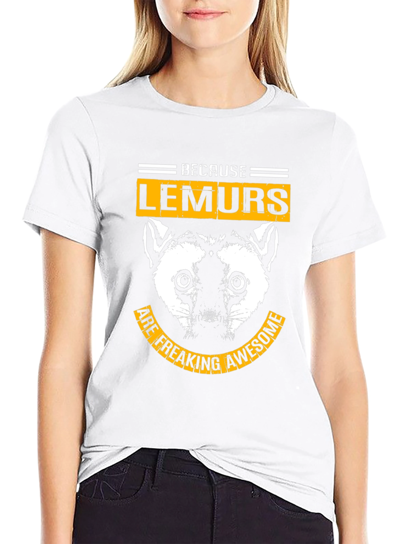 Because Lemurs Are Freaking Awesome - Black T-Shirt