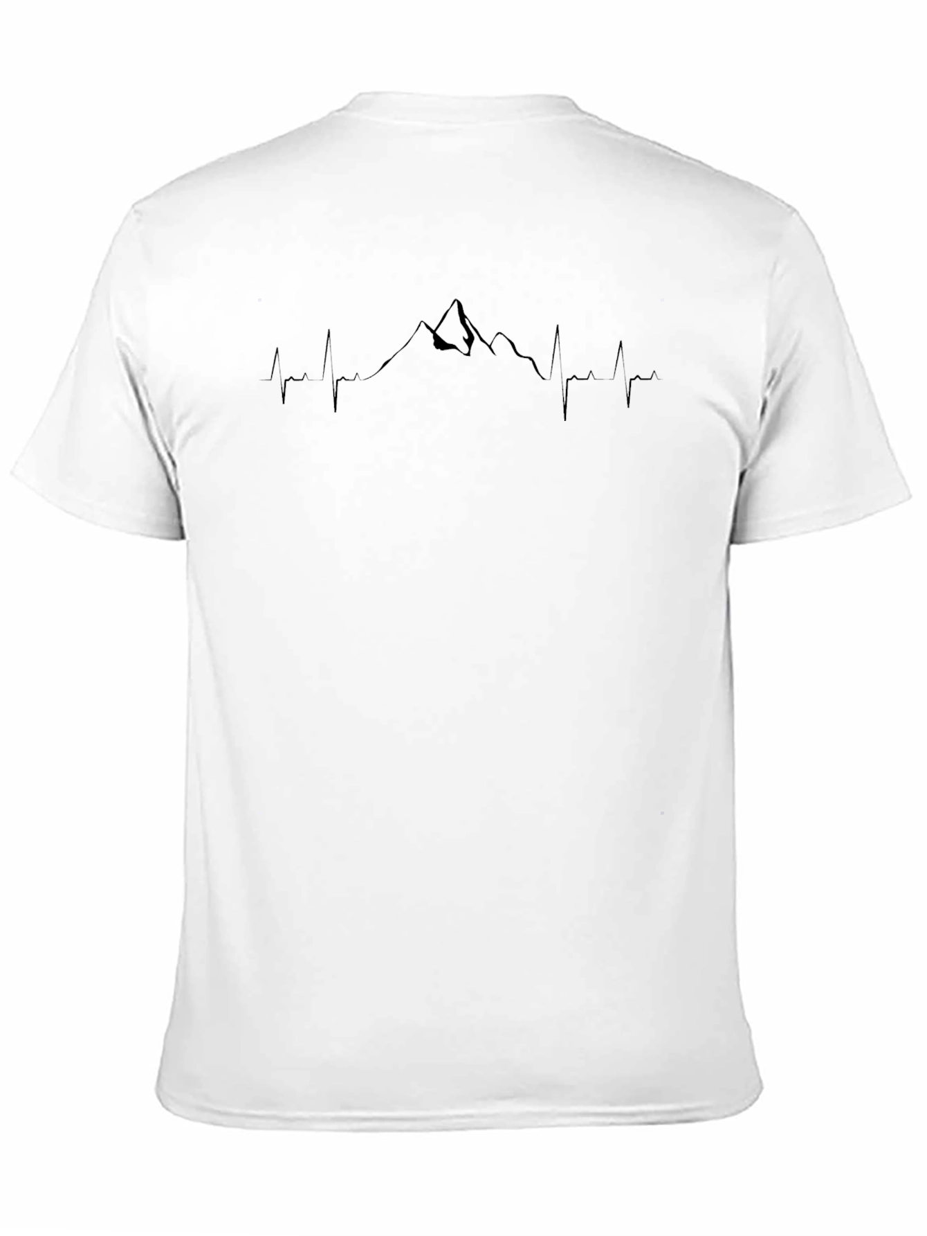 Mountain Heartbeat Graphic Tee - Mens Black T-Shirt