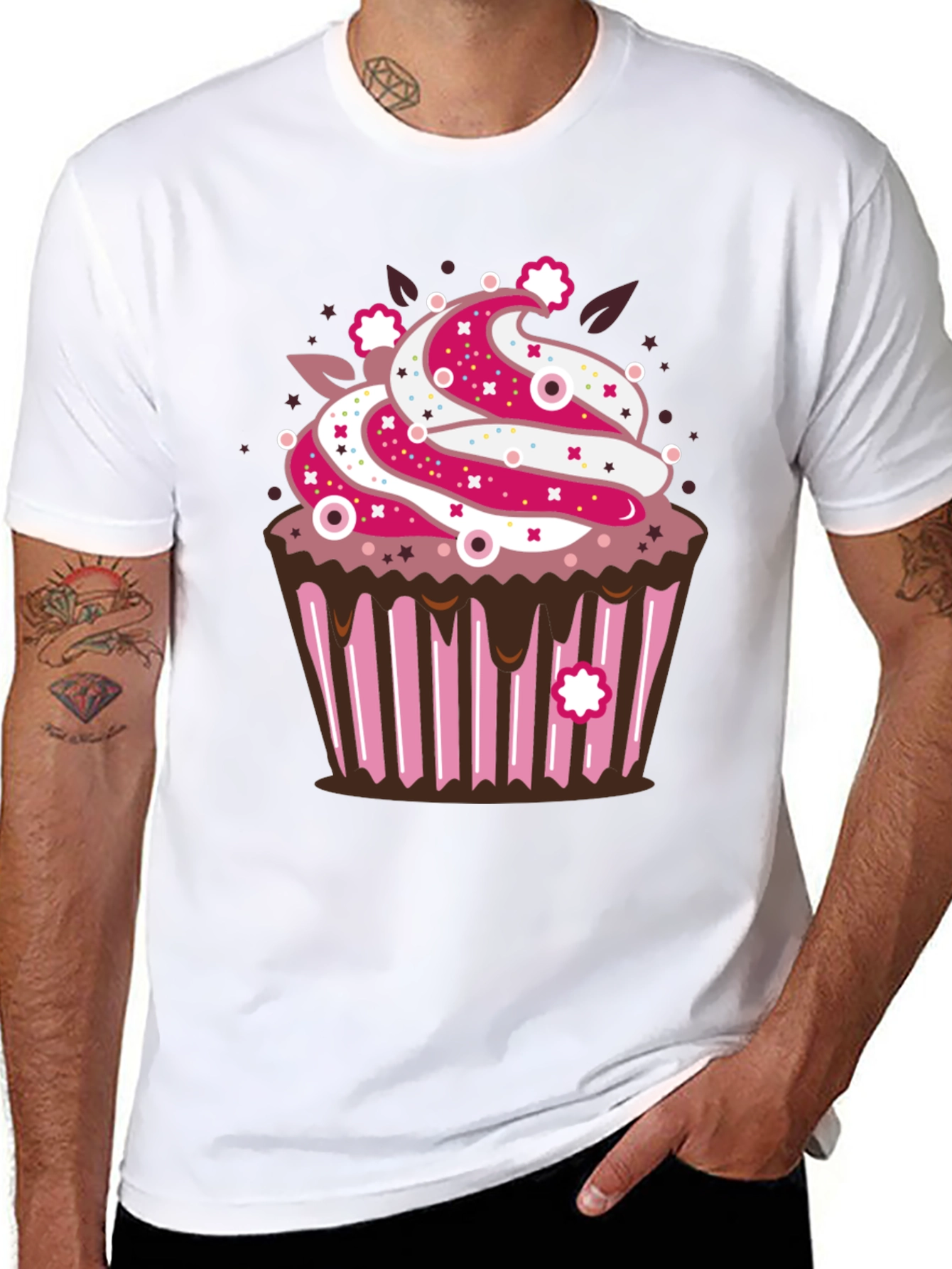Cupcake Graphic T-Shirt - Sweet Treat Style